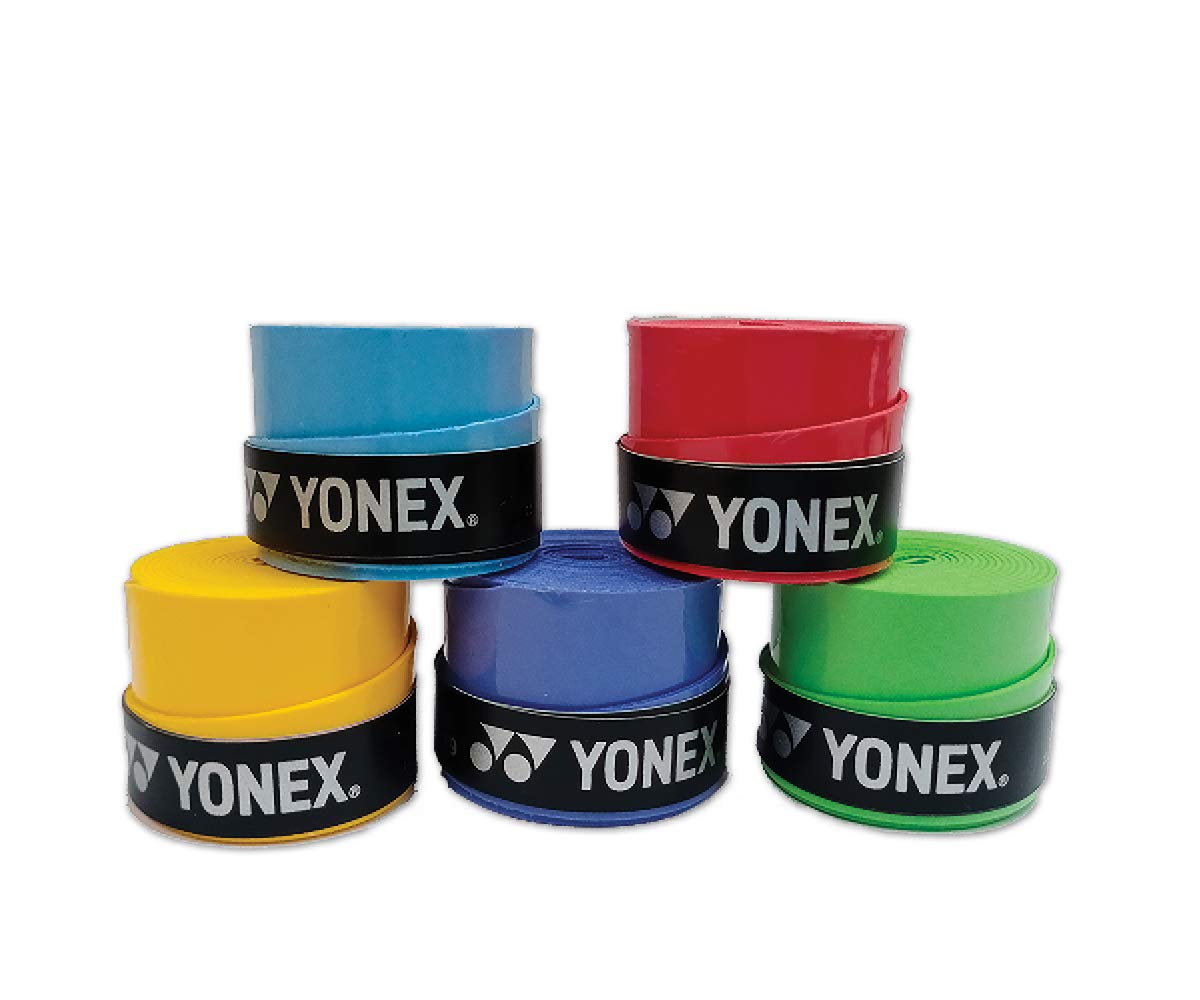 YONEX Tech-501B Badminton Synthetic Over Grips (Multicolor, Pack of 5), Polyurethane