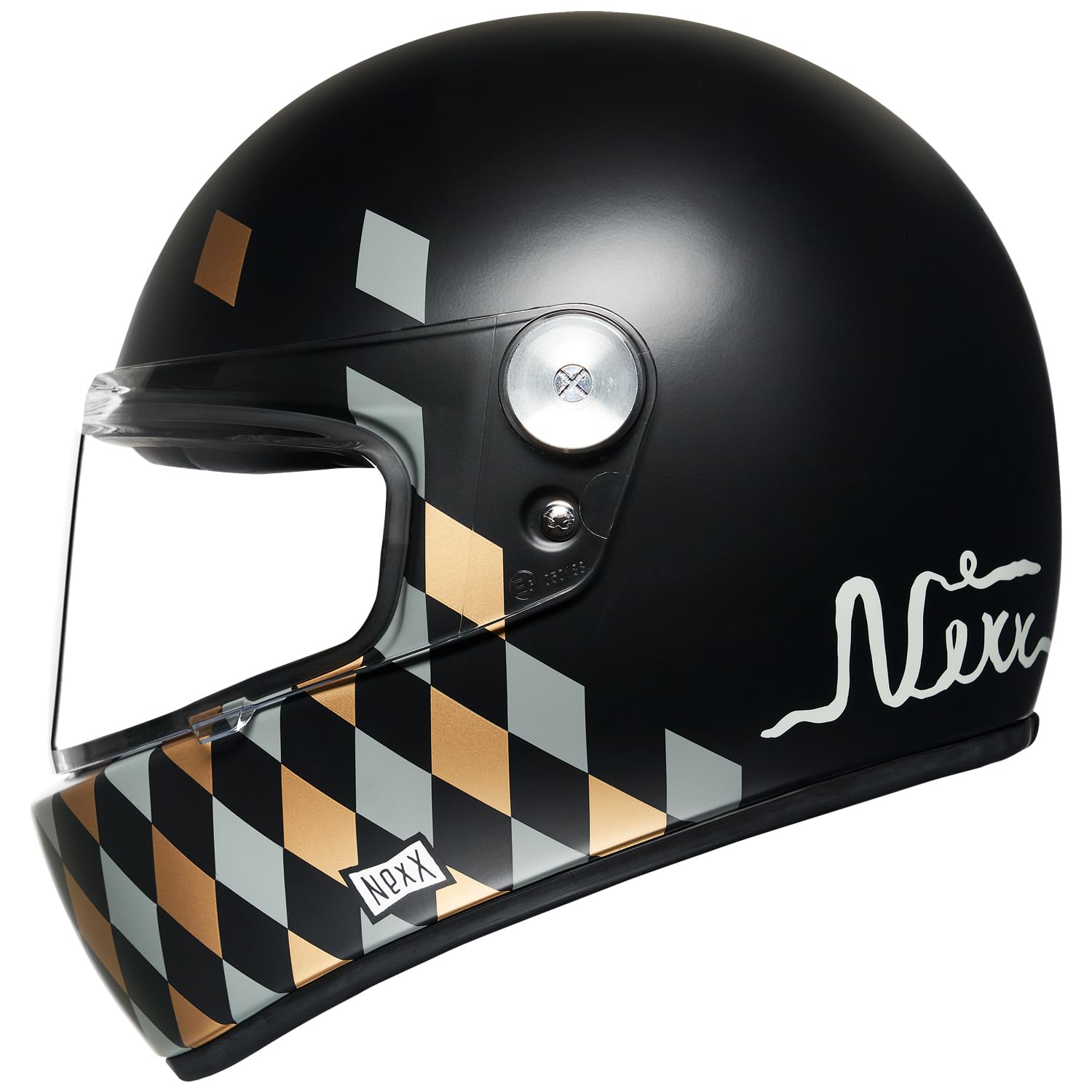 NEXX X.G100R Helmet Checkmate Black MT - Medium