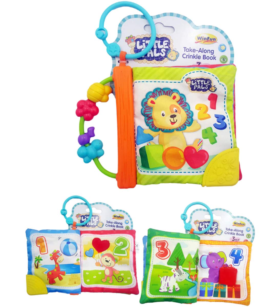 WinFun Children's Book Soft Textures for Transport (Tachan 7300176) - Assorted Colour/Model