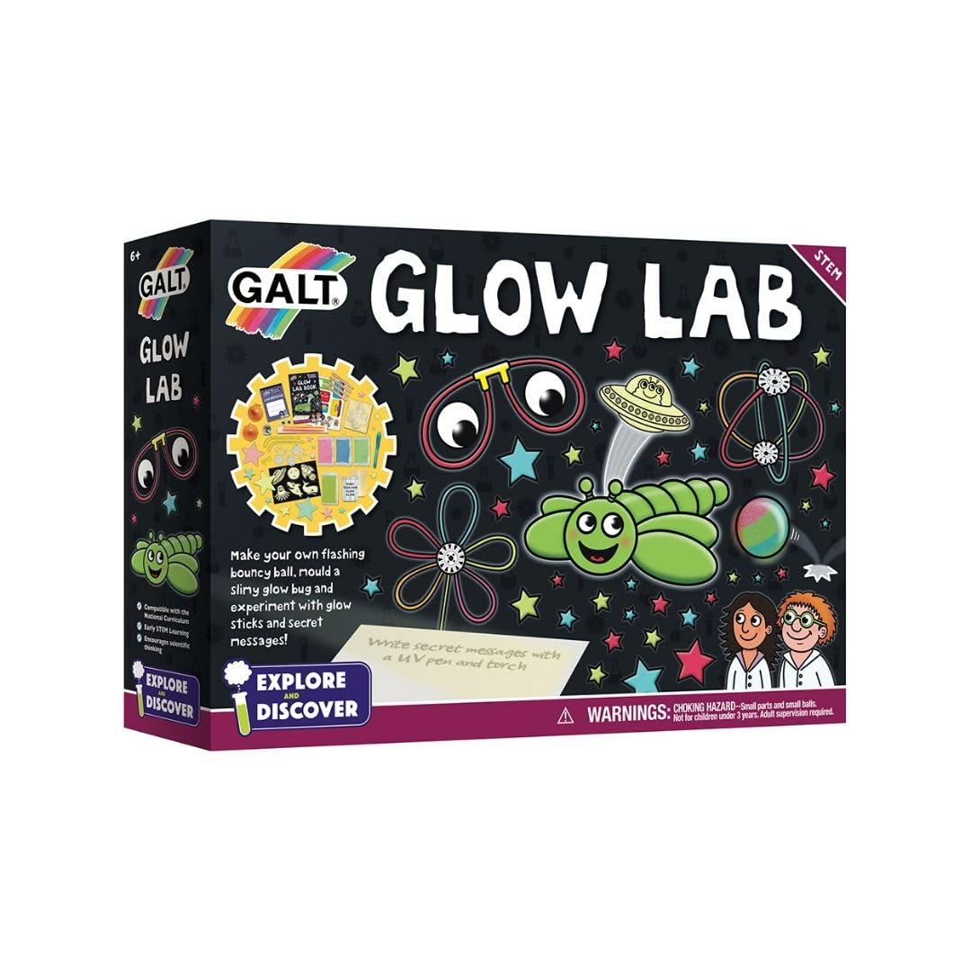 Galt Toys, Glow Lab, Science Kit For Kids, Ages 6 Years Plus