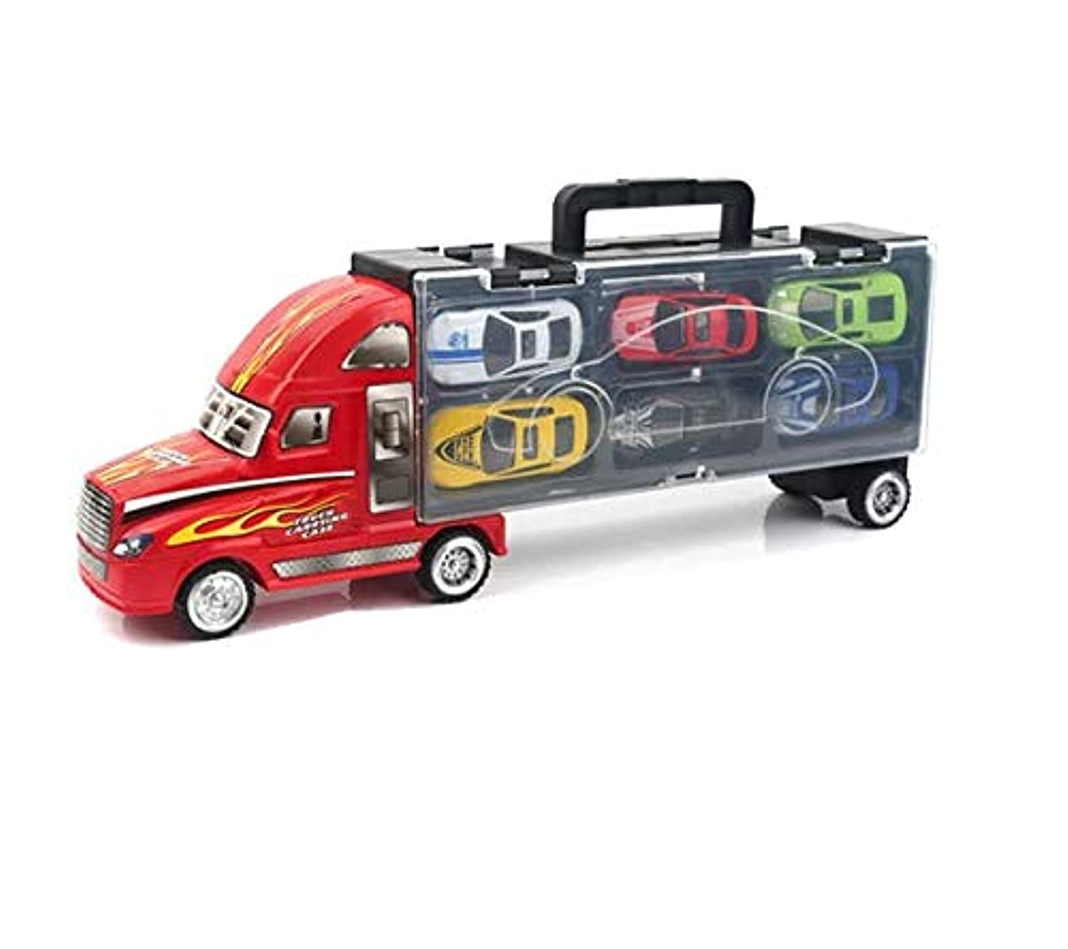 Boy toy car model inertial sliding portable transport container truck toy box