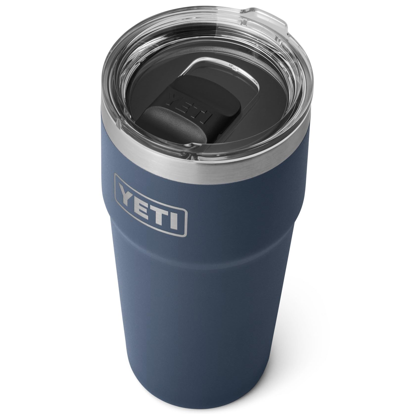 YETIRambler Cup, Vacuum Insulated Stainless Steel Stackable Cup with Magslider Lid, Navy, 20 oz (591 ml)