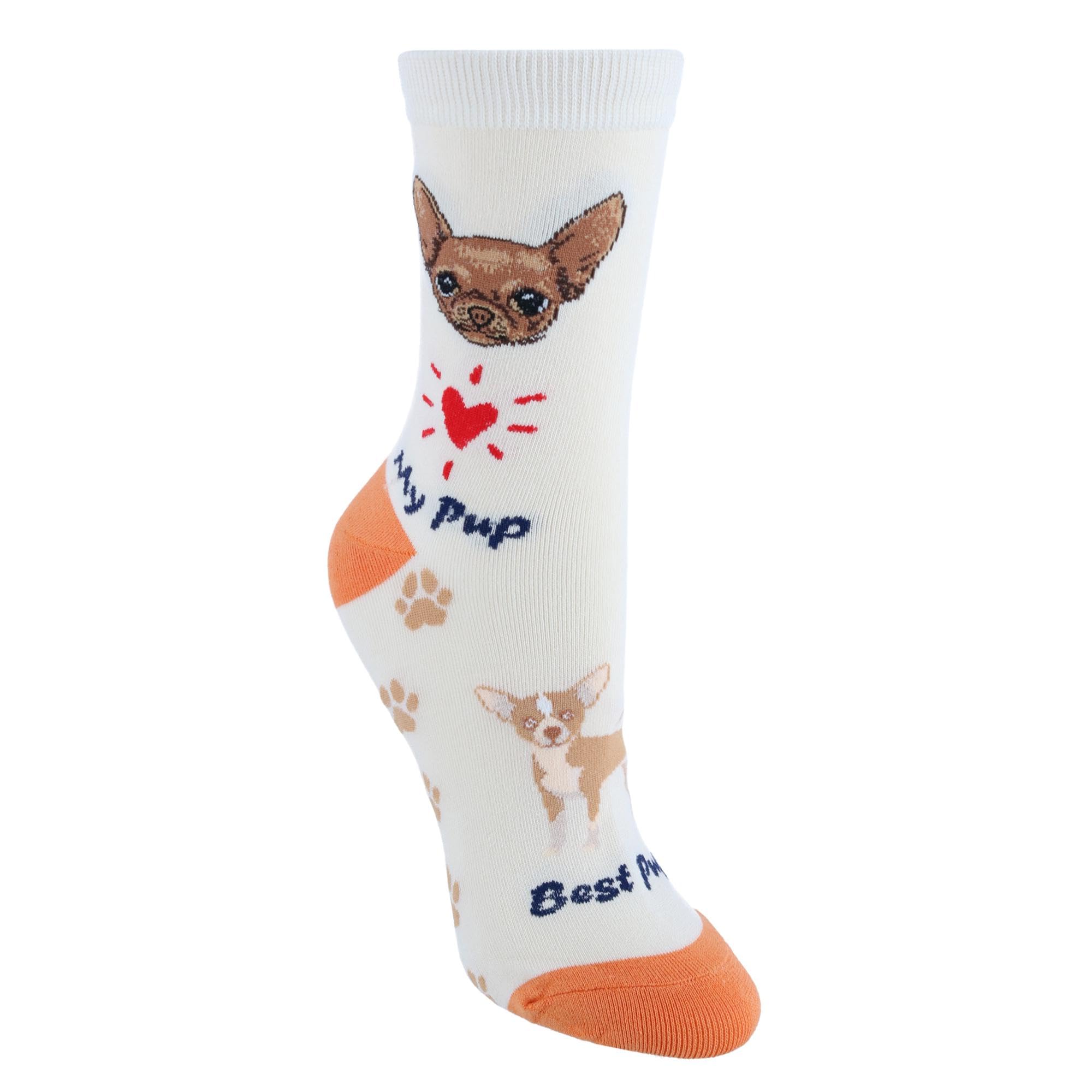 Women's My Pup Crew Novelty Socks