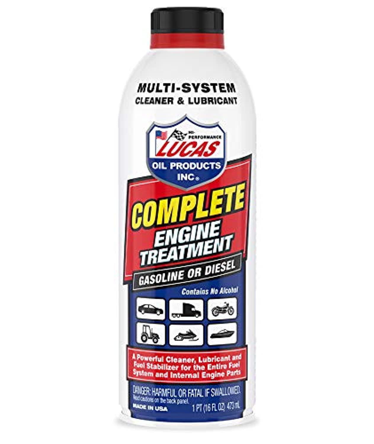 Lucas Oil Products 10016 Complete Engine Treatment 16 Oz Bottle