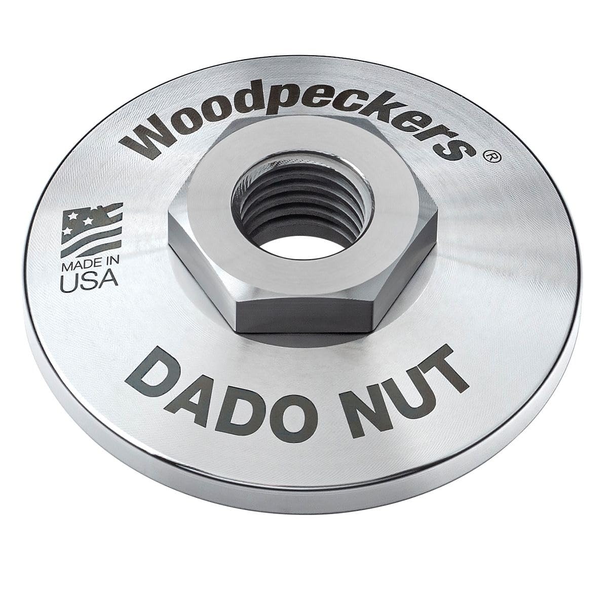 WoodpeckersDado Nut, Fits SawStop Table Saws, Full Thread Engagement, One Piece Replacement Arbor Washer and Arbor Nut, Made in USA