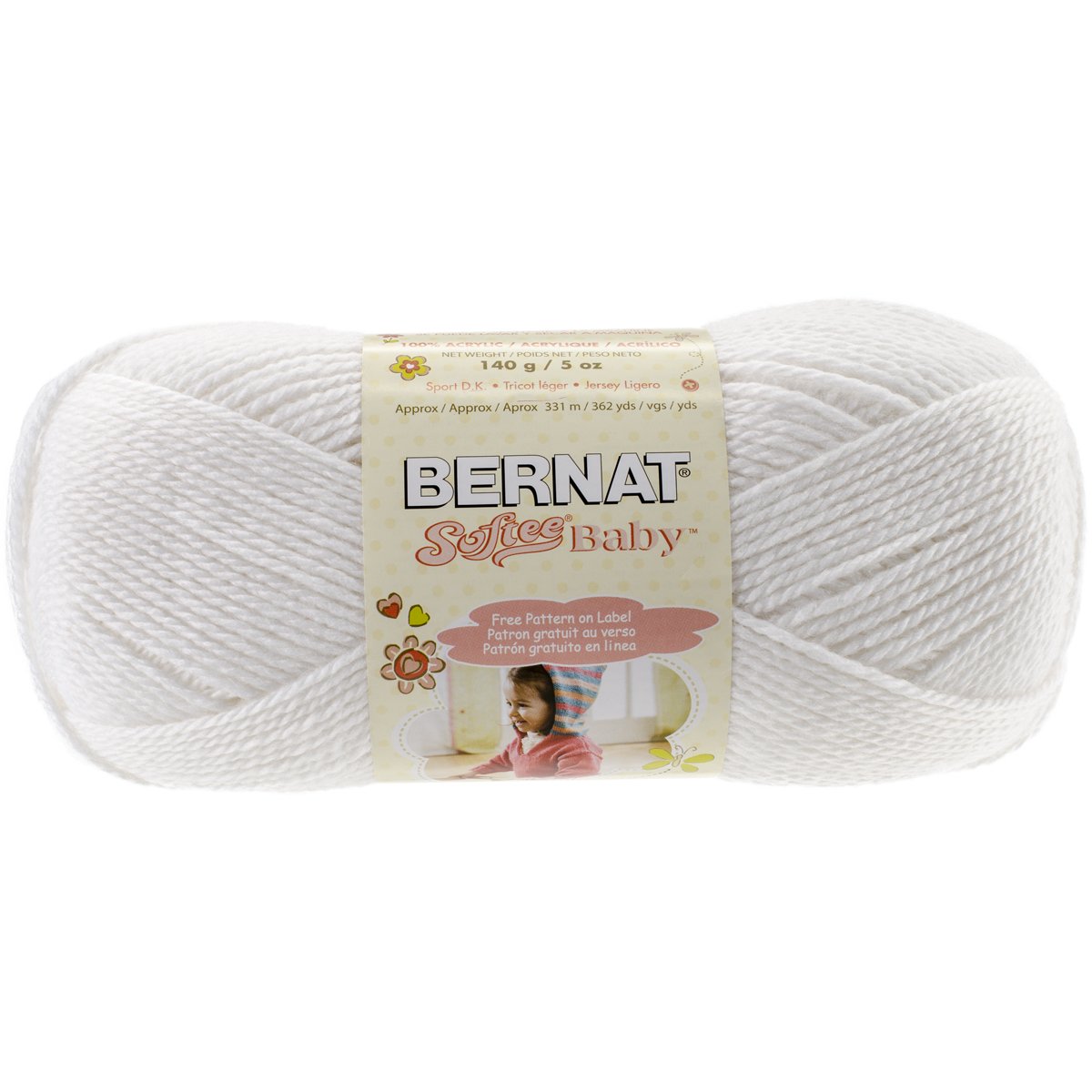 Bernat Softee Baby Yarn, White