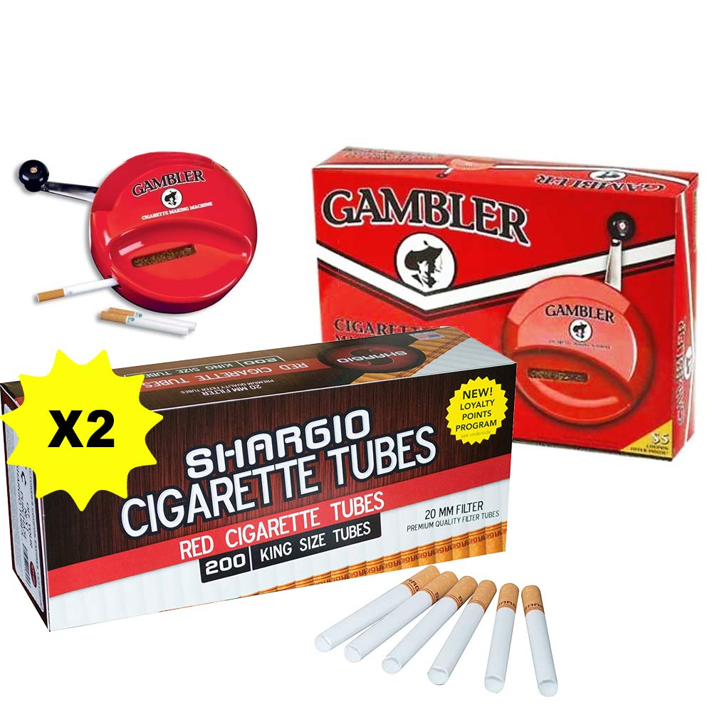 Top Combo of Gambler King Size Injector Machine and Free Shargio Tubes, Bundle