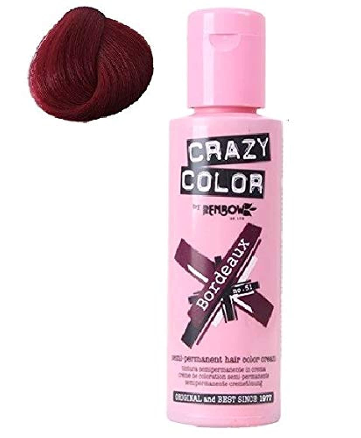 Bordeaux (Crazy Color - Hair Dye) 100 ml