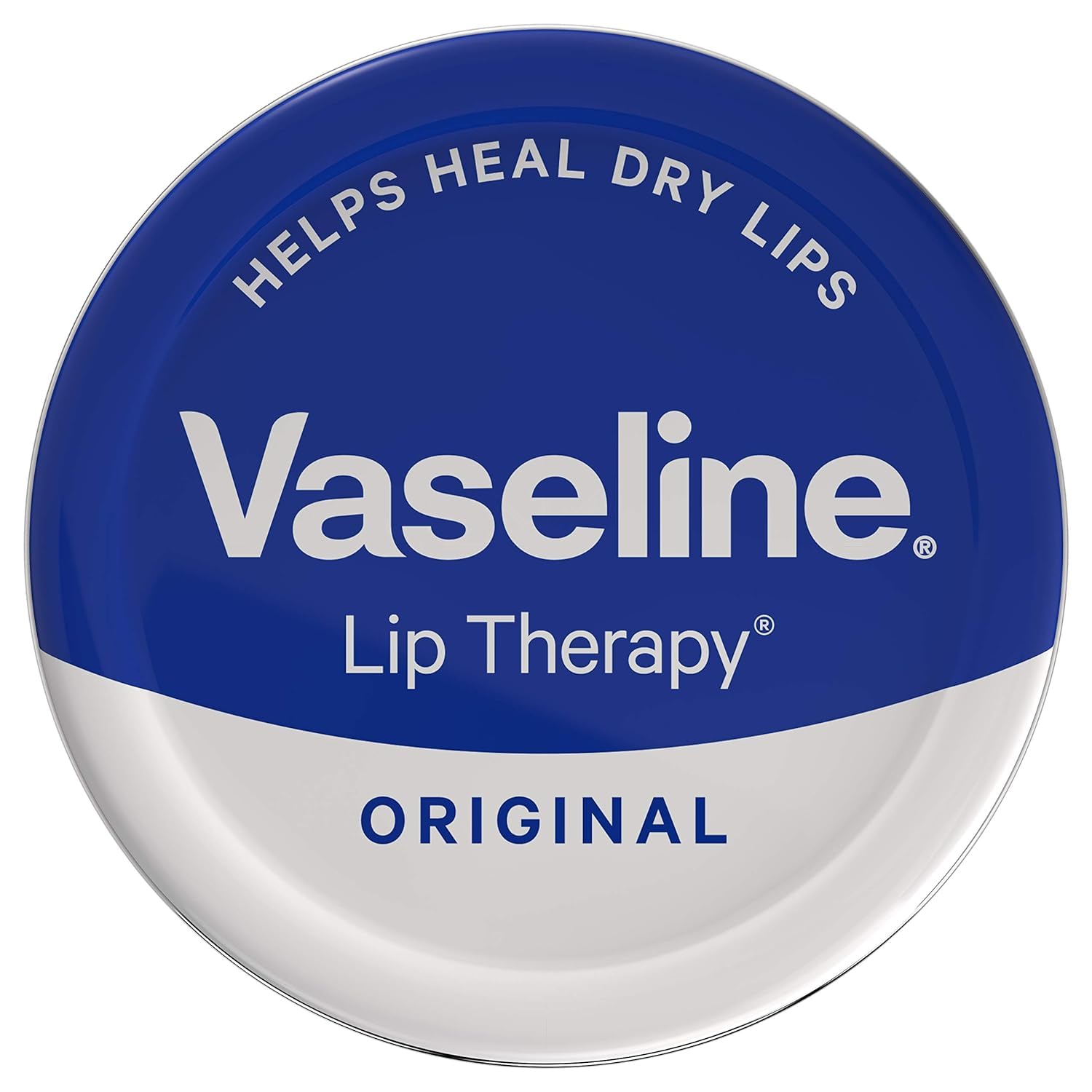 Vaseline Lip Therapy Petroleum Jelly Original for Men - 0.7 oz Lip Balm