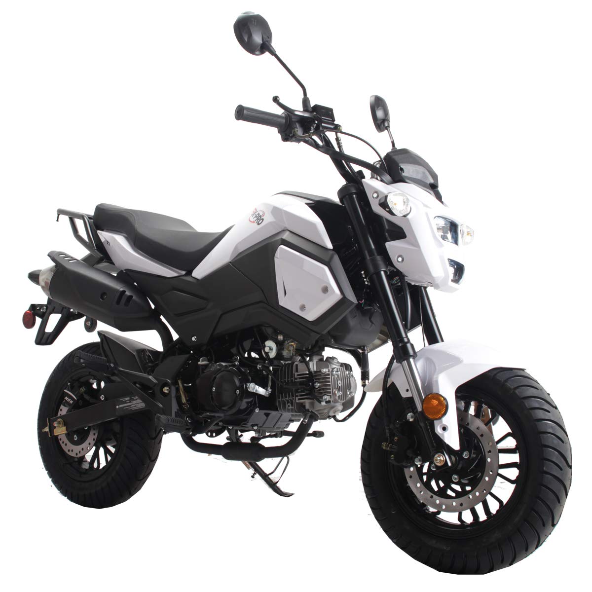 X-PRO 125cc Vader Adult Motorcycle Gas Motorcycle Dirt Motorcycle Street Bike Motorcycle Bike(White)