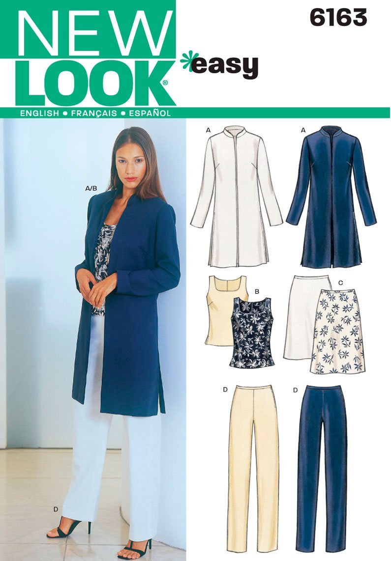 New LookSewing Pattern 6163 Misses Separates, Size A (8-10-12-14-16-18)