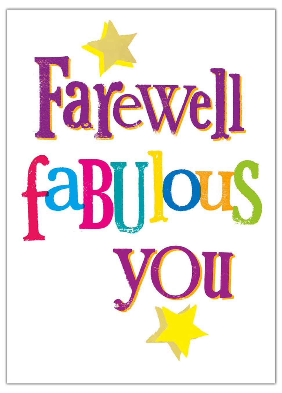 Danilo Promotions LTDLimited Official Brightside Farewell Card, Goodbye Card, Moving Away Card, Sad To See You Go Card,Multi,172mm x 124mm