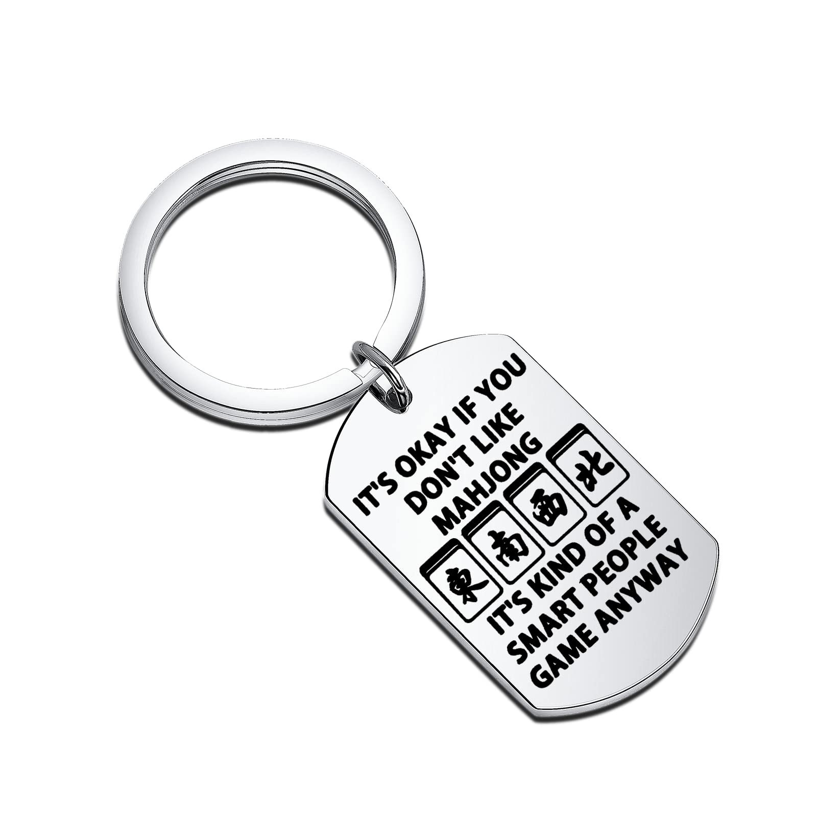 Funny Mahjong Gift Mahjong Lover Gift Mahjong Keychain for Mahjong Player Mahjong Themed Gift