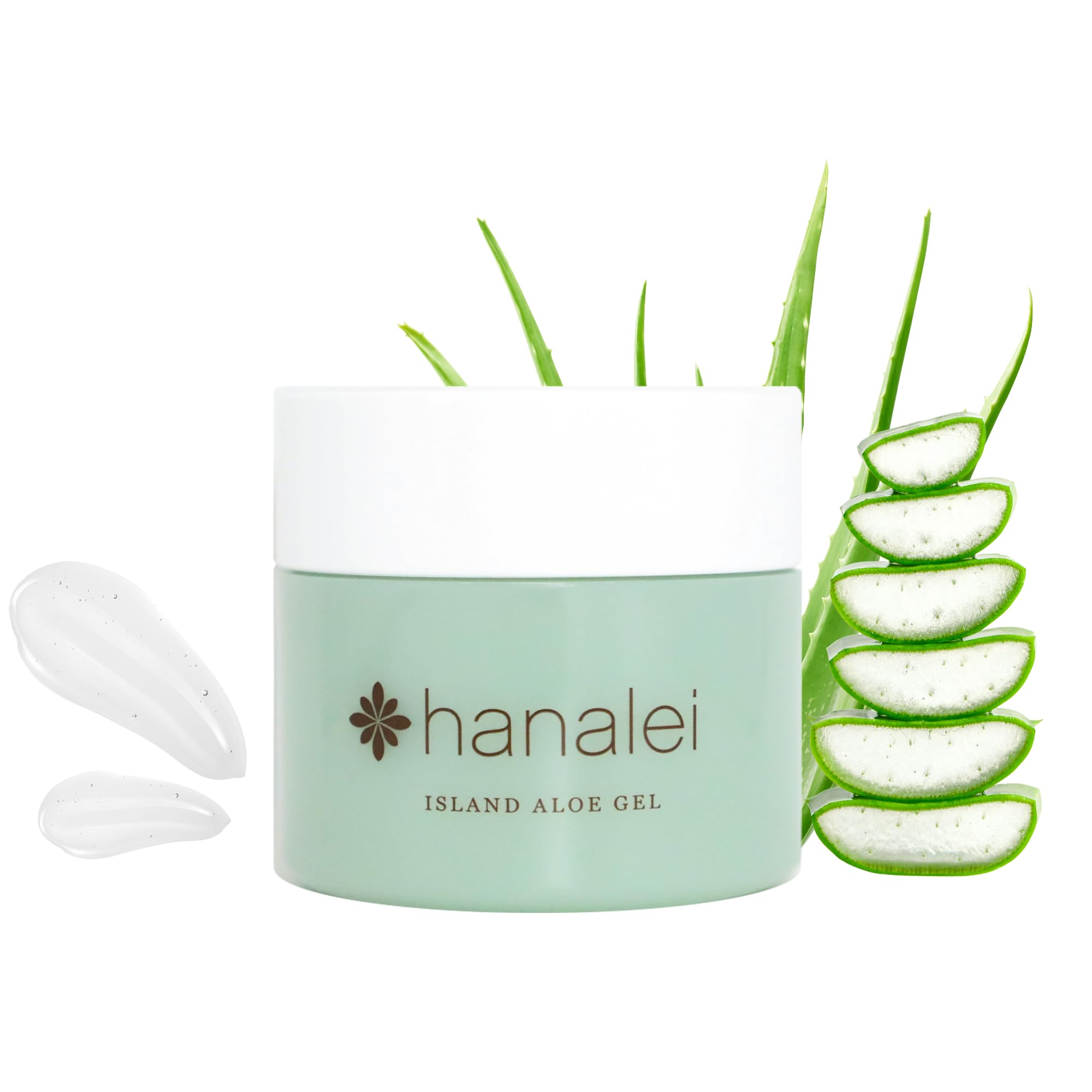 Hanalei Aloe Gel - Cruelty-Free and Paraben-Free Cooling Island Aloe Gel - Everyday Moisturizer and After-Sun Care – Full Size (100 g)