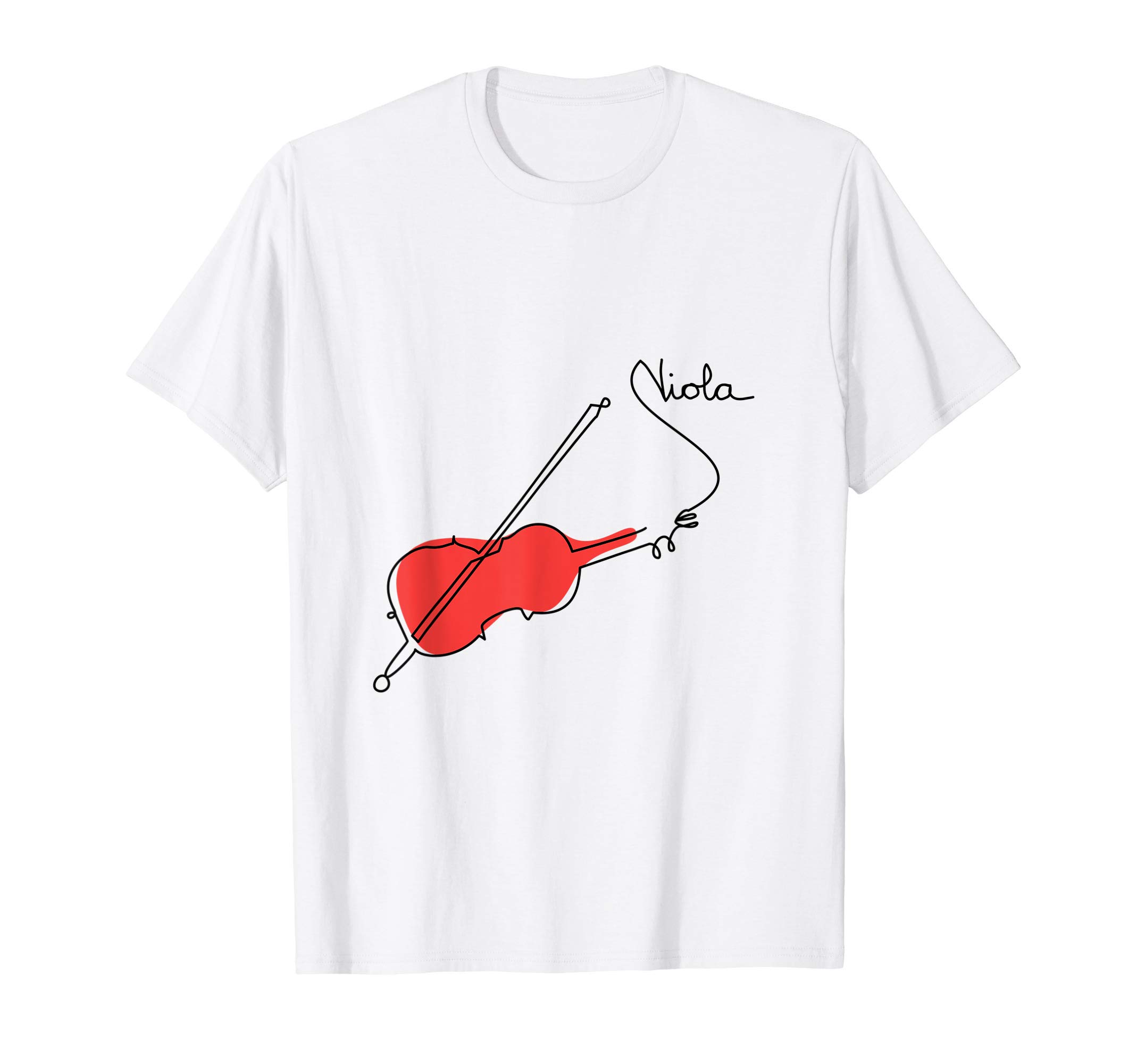 Viola Musician Orchestra Design One-Line Viola T-Shirt