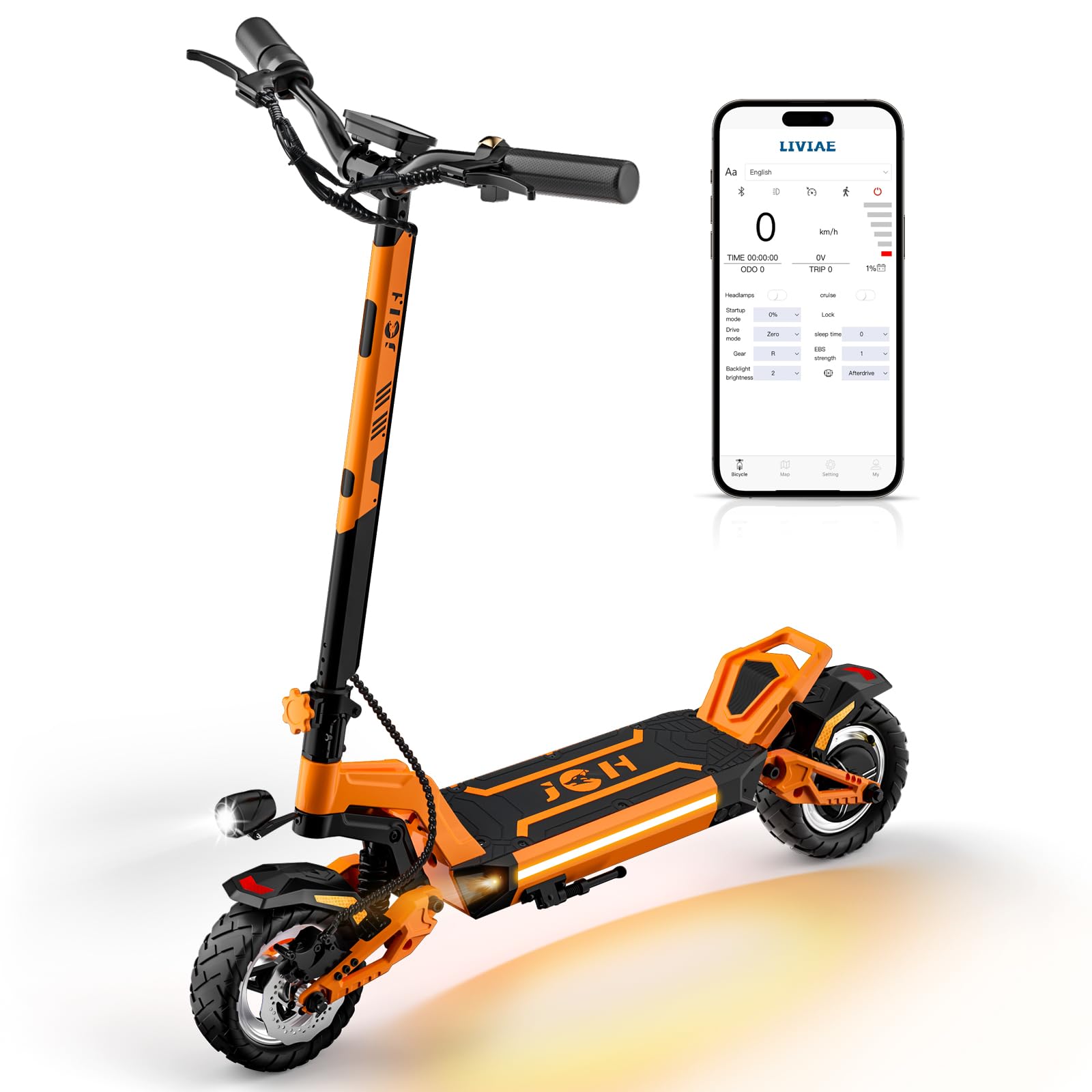 Electric Scooter - 48V 20Ah Max 40 Miles Long Range, 37 Mph Top Speed, 1400W Powerful Motor, Vacuum Tire, Folding Fast Adult Electric Scooter with Dual Braking System/NFC