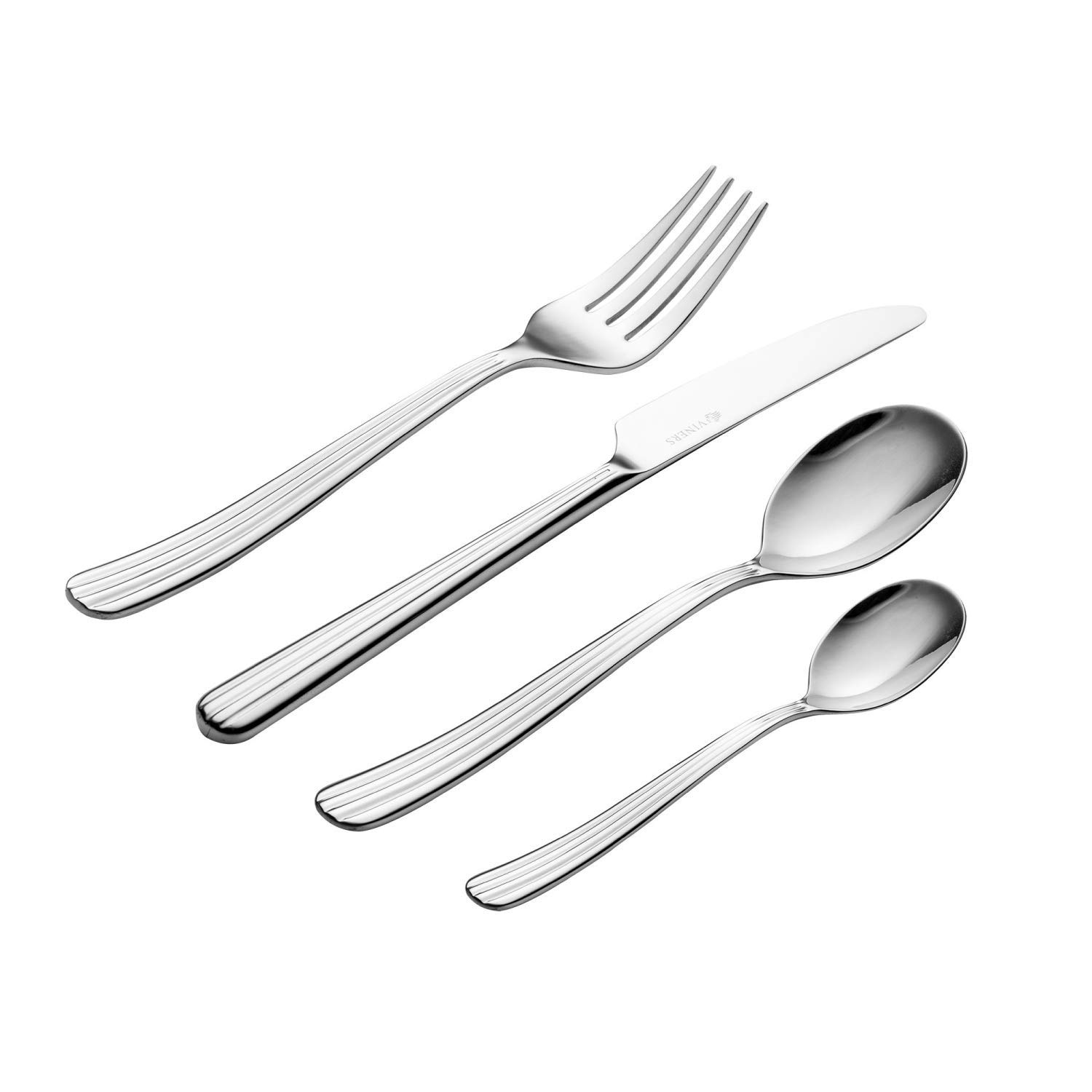 Viners Grace 16-Piece 18.10 Stainless Steel Cutlery Set in Gift Box, Silver, 7.3 x 24.5 x 31.5 cm