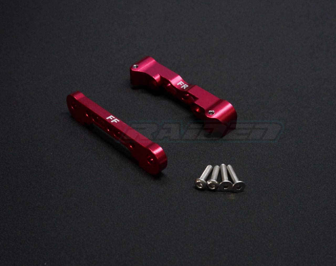 Aluminum Front Lower Arm Suspension Mount for ARRMA Kraton Typhon Senton Talion - RED