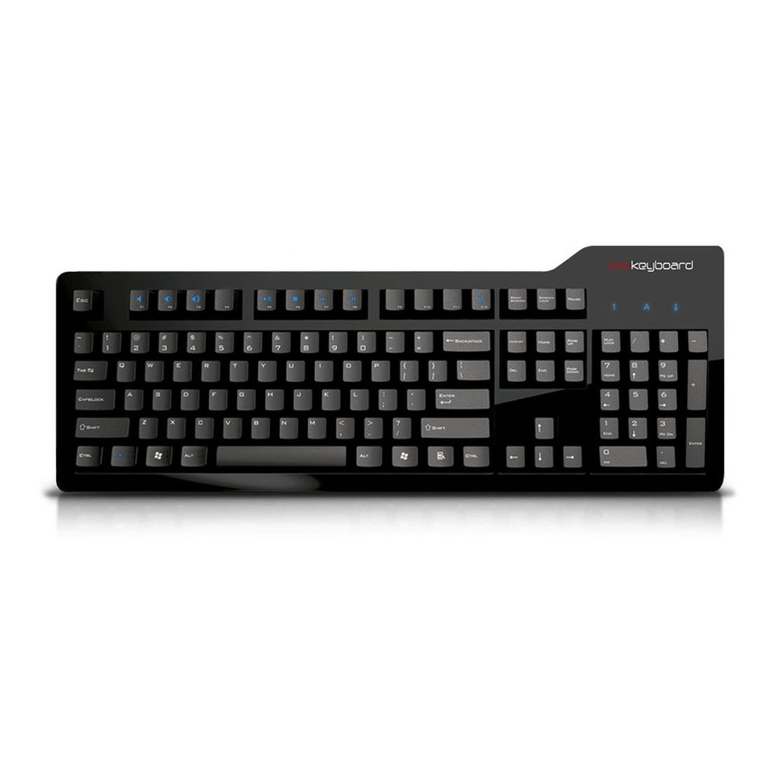 Das Keyboard Model S Professional Wired Mechanical Keyboard, Cherry MX Brown Mechanical Switches, 2-Port USB Hub, Laser Etched Keycaps (104 Keys, Black)