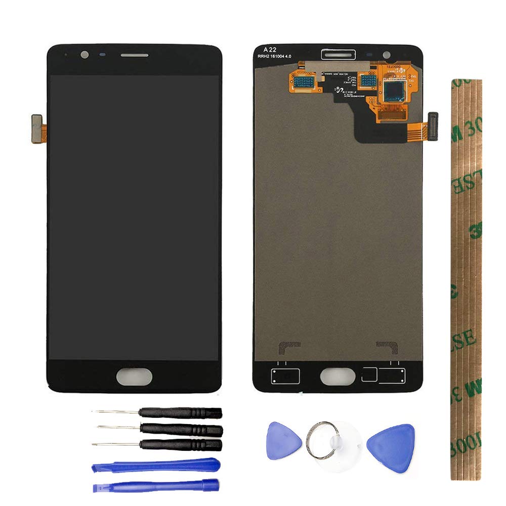 LCD Display & Replacement Touch Screen Digitizer Assembly with Free Tools for OnePlus 3T A3010 black(without frame)