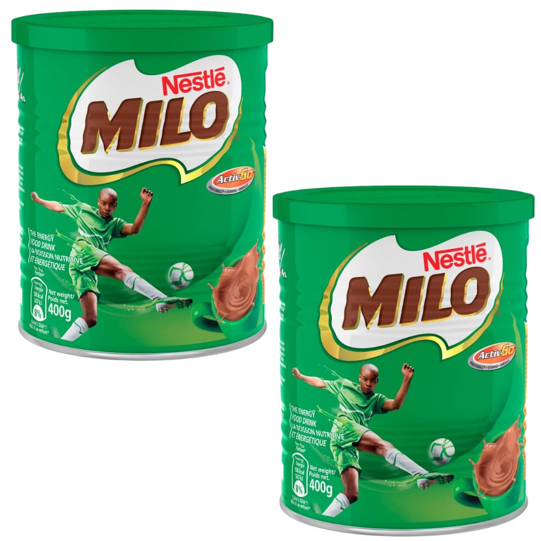 Chocolate Drinking Powder Bundle With Milo Instant Malted Chocolate Drink Powder 400g (2 Pack)