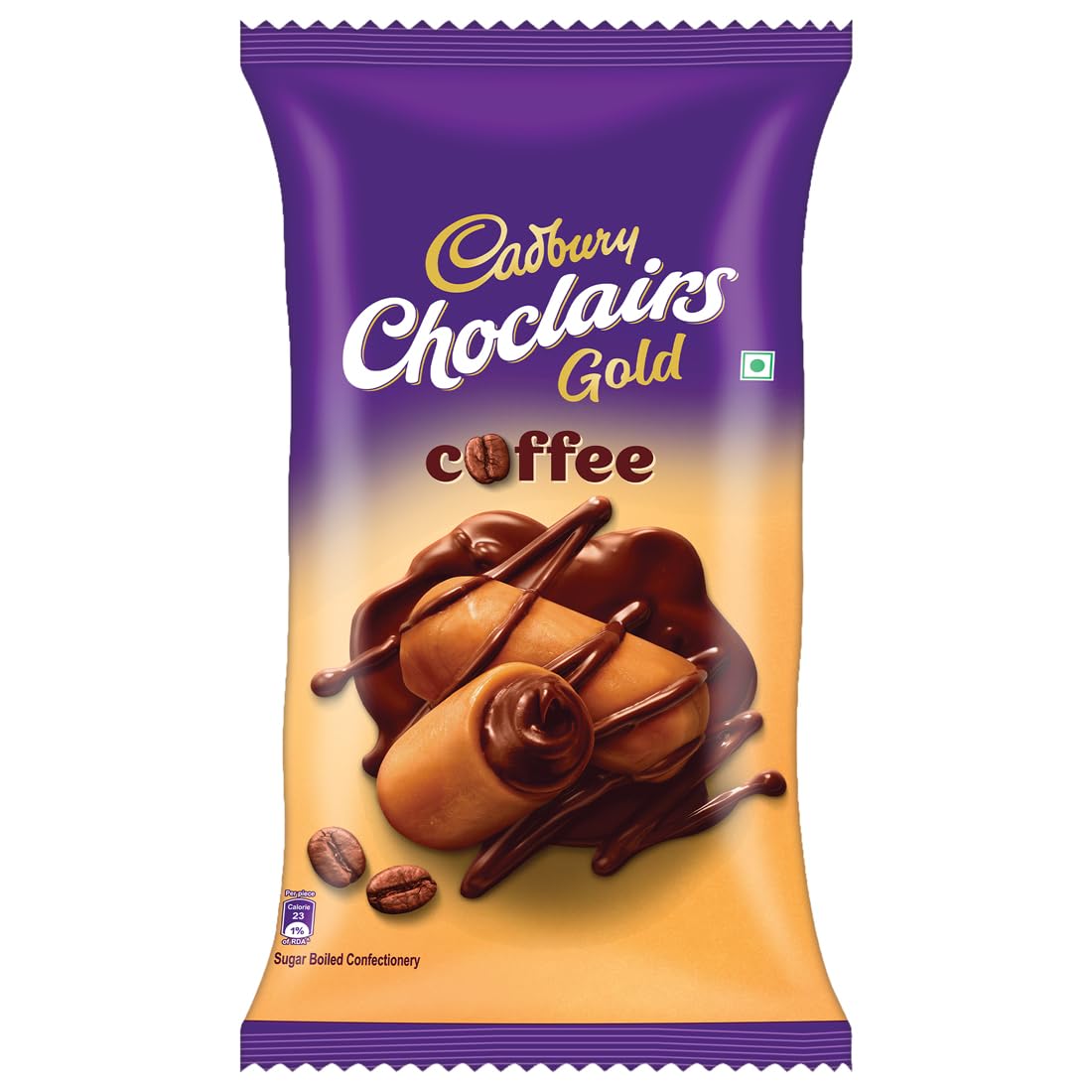 Cadbury Choclairs Gold Coffee Candy, 520 gm (100 Candies)