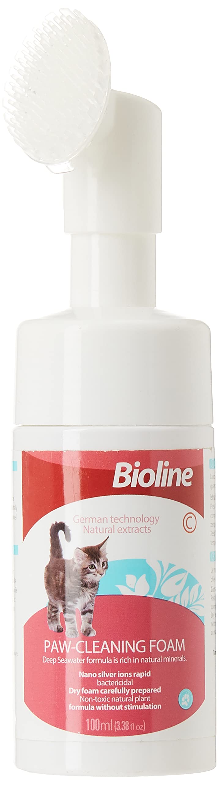 Biolinepaw cleaning foam for cat 100 ml, multicolor