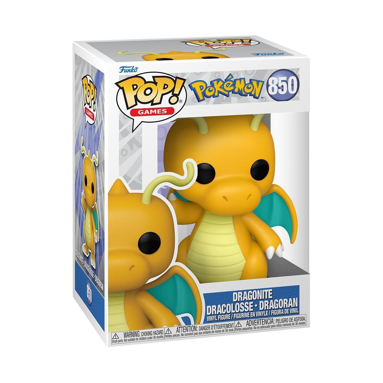 Funko Pop! Games: Pokemon - Dragonite - Collectable Vinyl Figure - Gift Idea - Official Merchandise - Toys for Kids & Adults - Video Games Fans - Model Figure for Collectors and Display