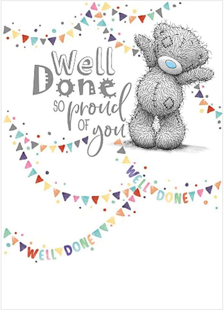 Me to You Bear Well Done Card, White,ASS01147,5x7 inch