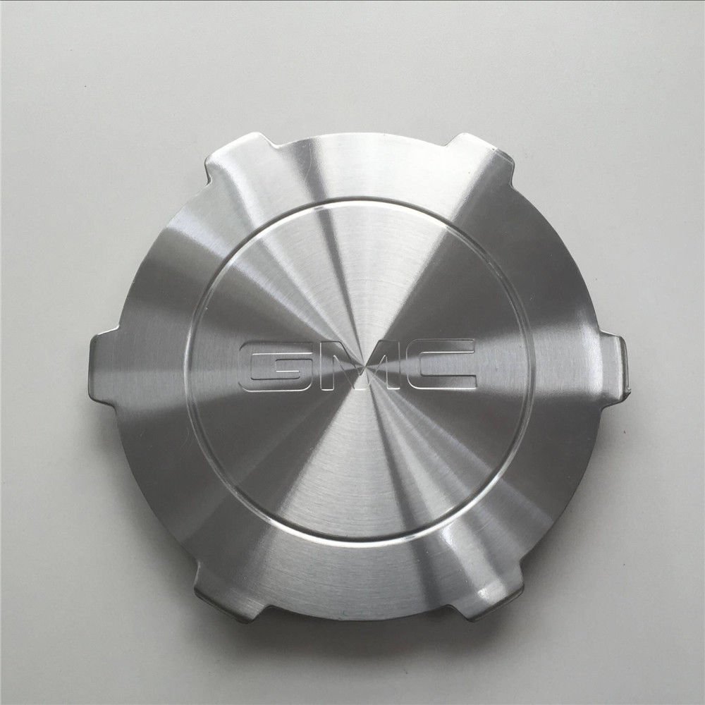 1 Pieces 2004-2007 For GMC SIERRA 1500 PICKUP YUKON XL BRUSHED ALUMINUM CENTER HUB CAP 9594521 CAP , 8.5'' Diameter