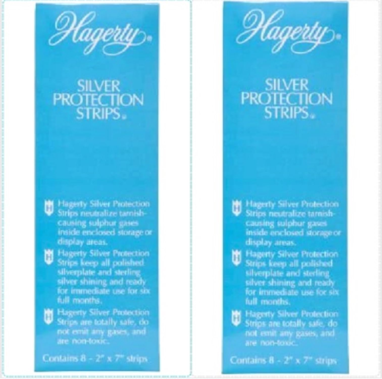 Hagerty 70000 2-by-7-Inch Silver Protection Strips for Silver Storage, Blue (Limited Edition) Set of 2