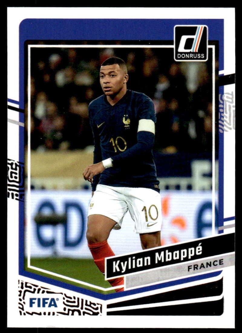 2023-24 Donruss #17 Kylian Mbappe France Official FIFA Soccer Card in Raw (NM or Better) Condition