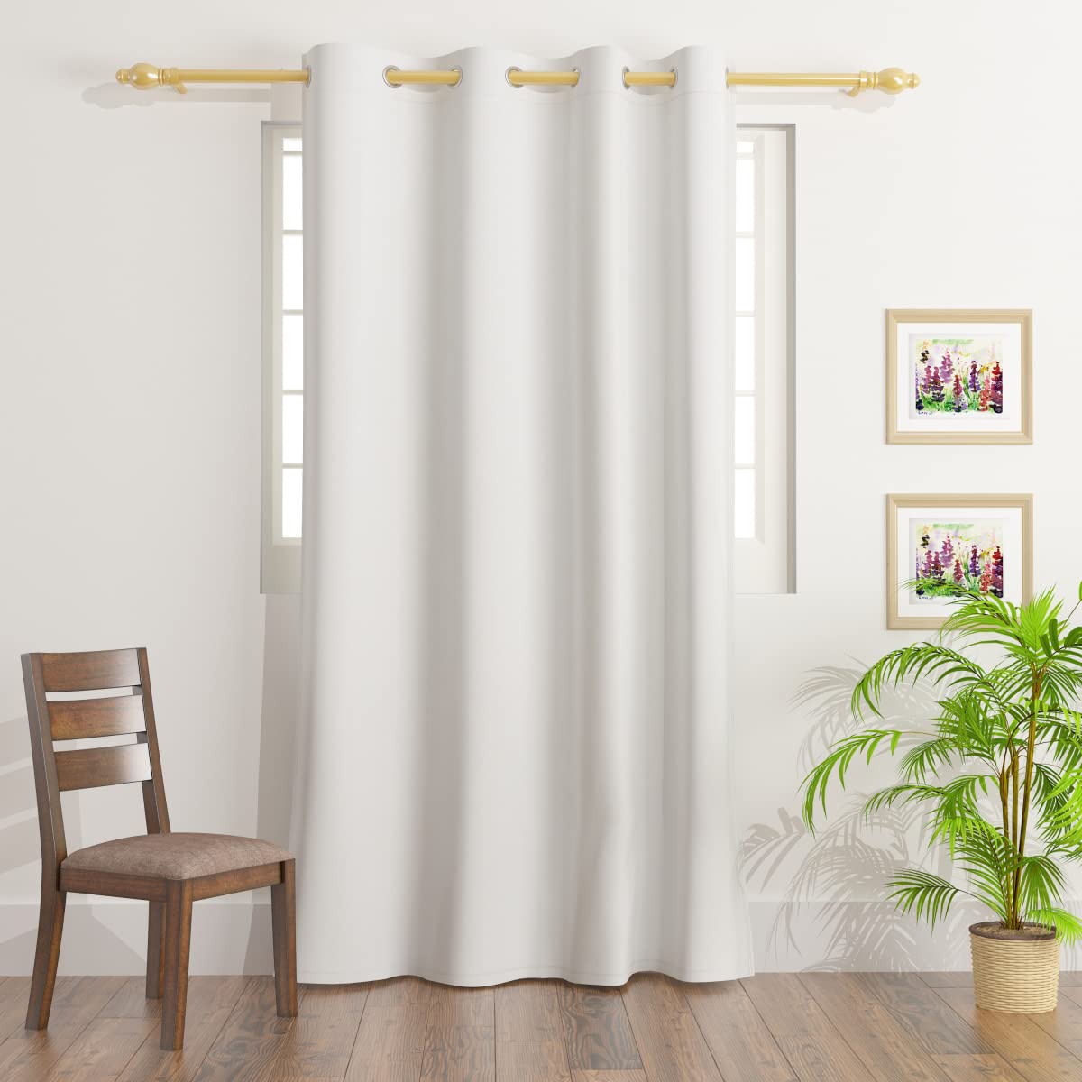 HOMEBOX Atlanta Single Window Curtain 160 X 140 Cm White