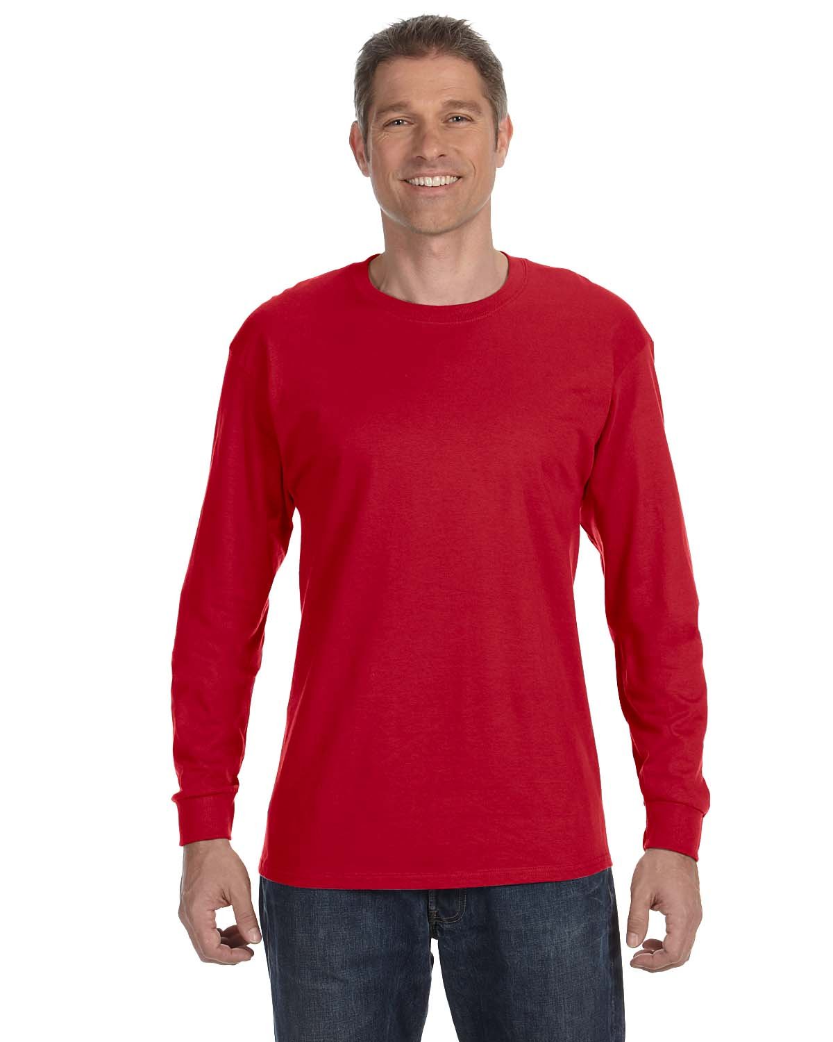 Hanes Mens 6.1 oz. Tagless ComfortSoft Long-Sleeve T-Shirt (5586)