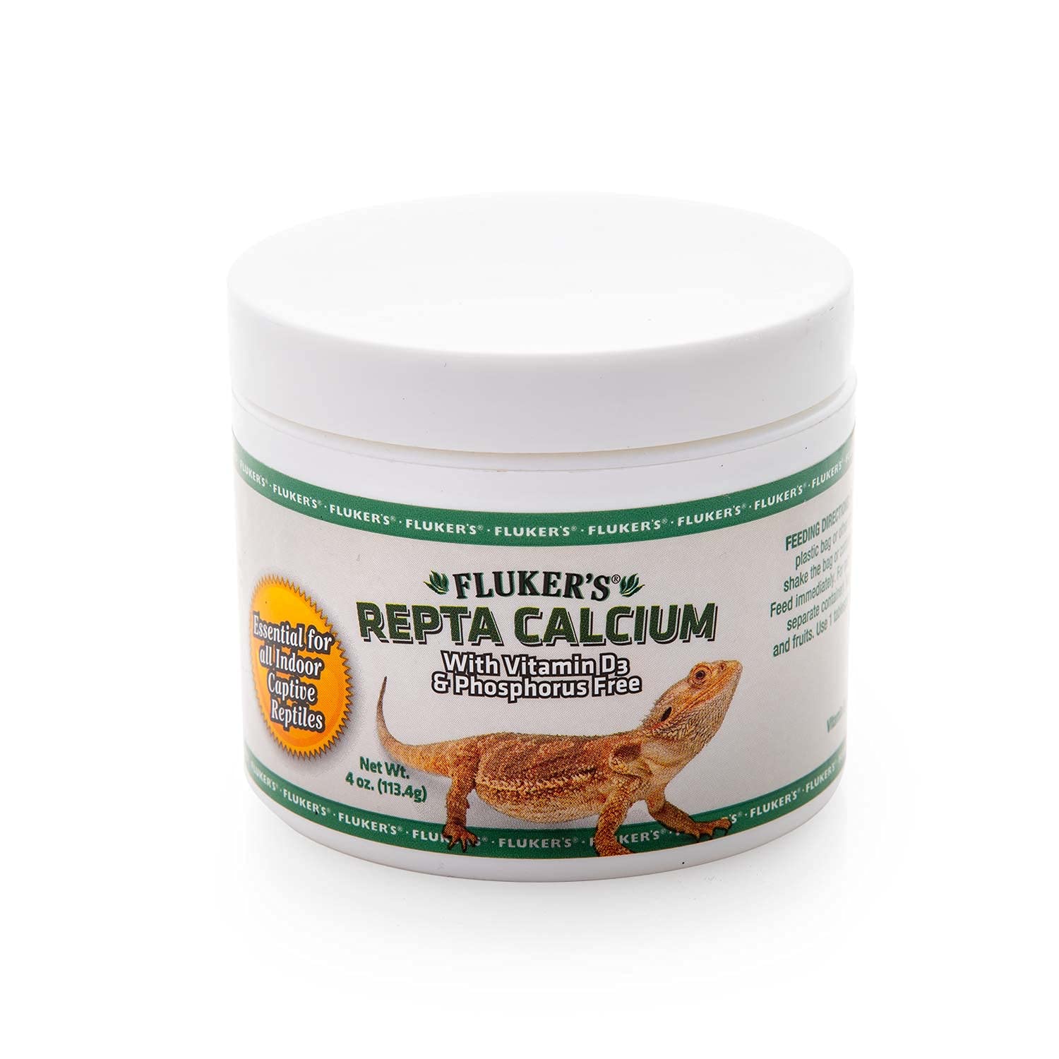 Fluker's Calcium Reptile Supplement with added Vitamin D3, 4 oz.