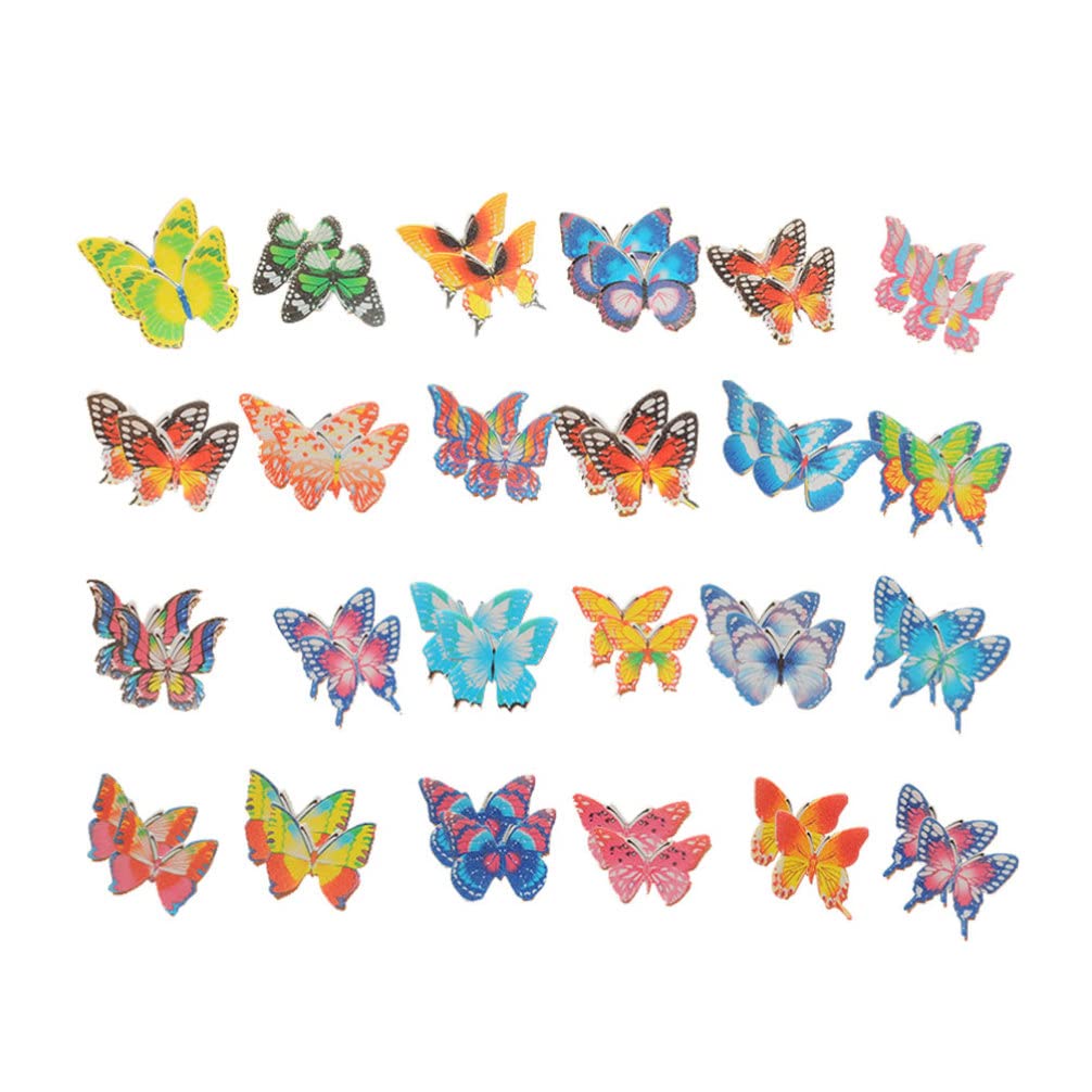 Edible Butterfly Cupcake Toppers Dessert Toppers 356 Pcs Sticky Rice Paper Butterfly Cake Ornament for Wedding Birthday Party Food Decoration