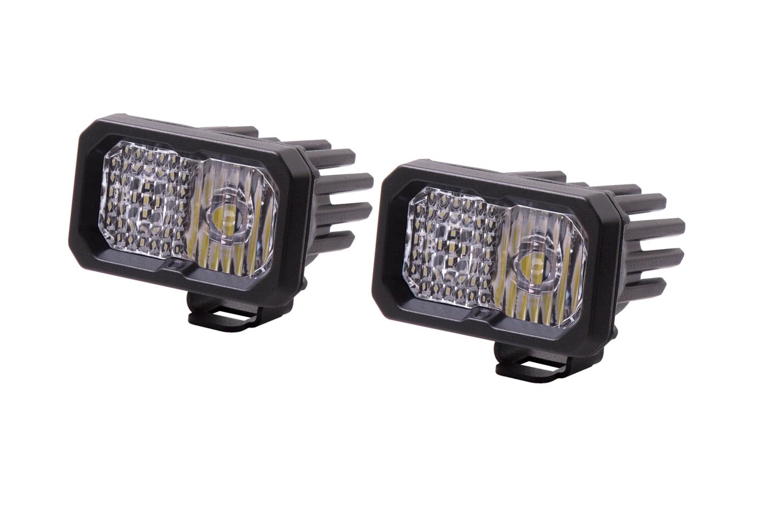 Diode DynamicsSSC2 SAE/DOT White Sport Standard LED Pod (pair), Combo w/Amber Backlight