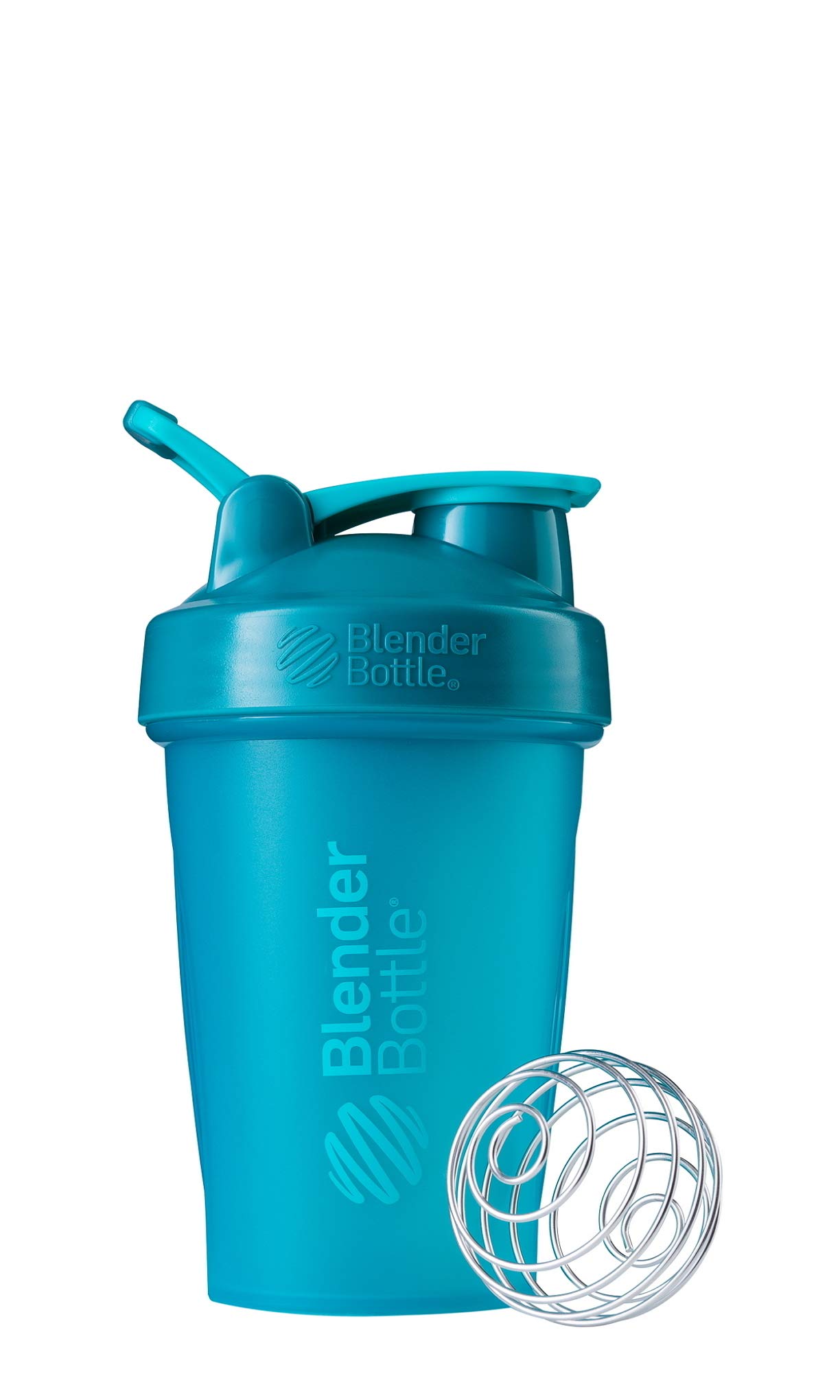 BlenderBottle Classic Loop Top Shaker Bottle, 20-Ounce, Clear/Black/Black 20oz Blue 500304