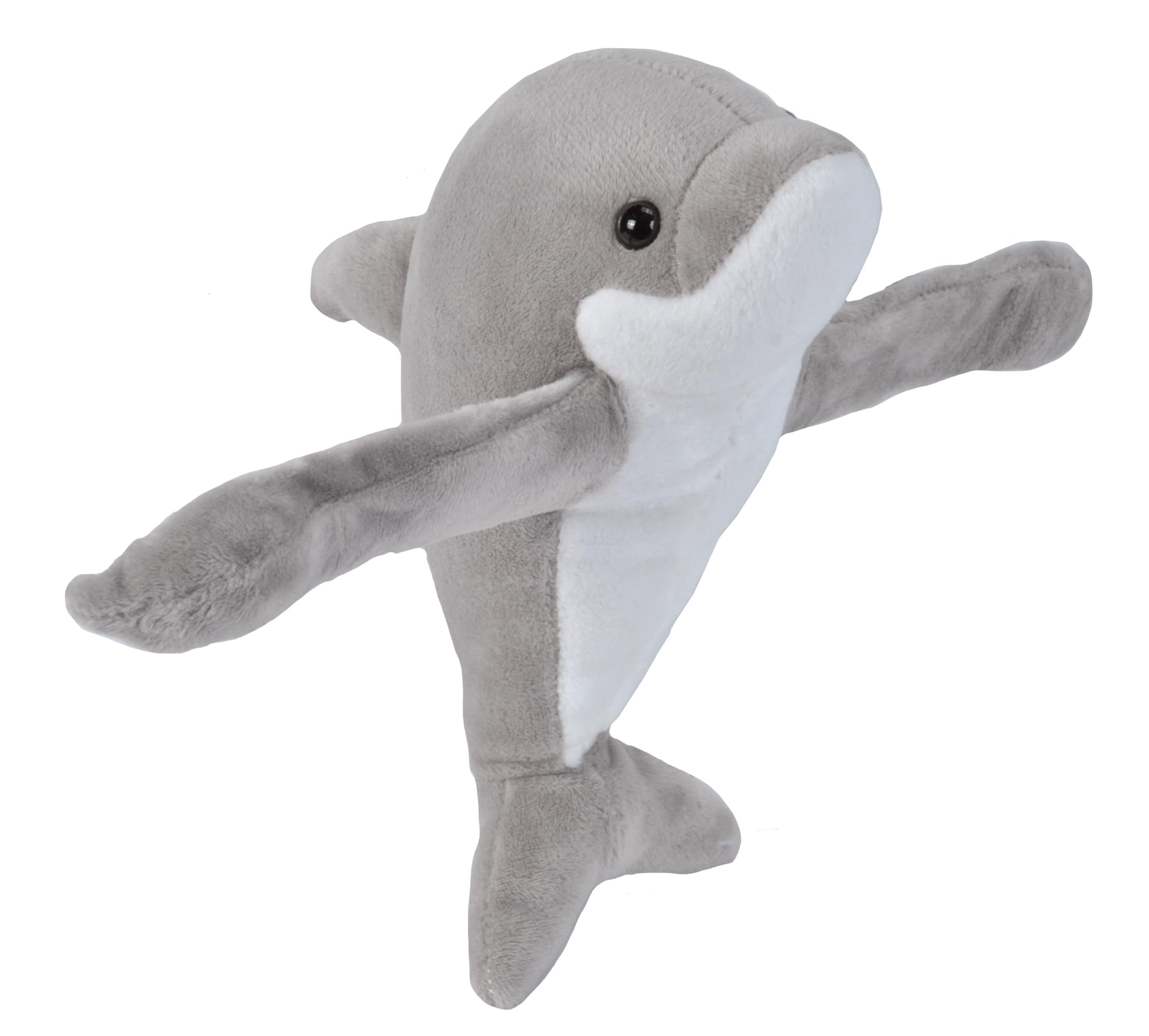 Wild Republic Huggers Hugger Plush Stuffed Animal Toy, Gifts for Kids, Dolphin, 8"