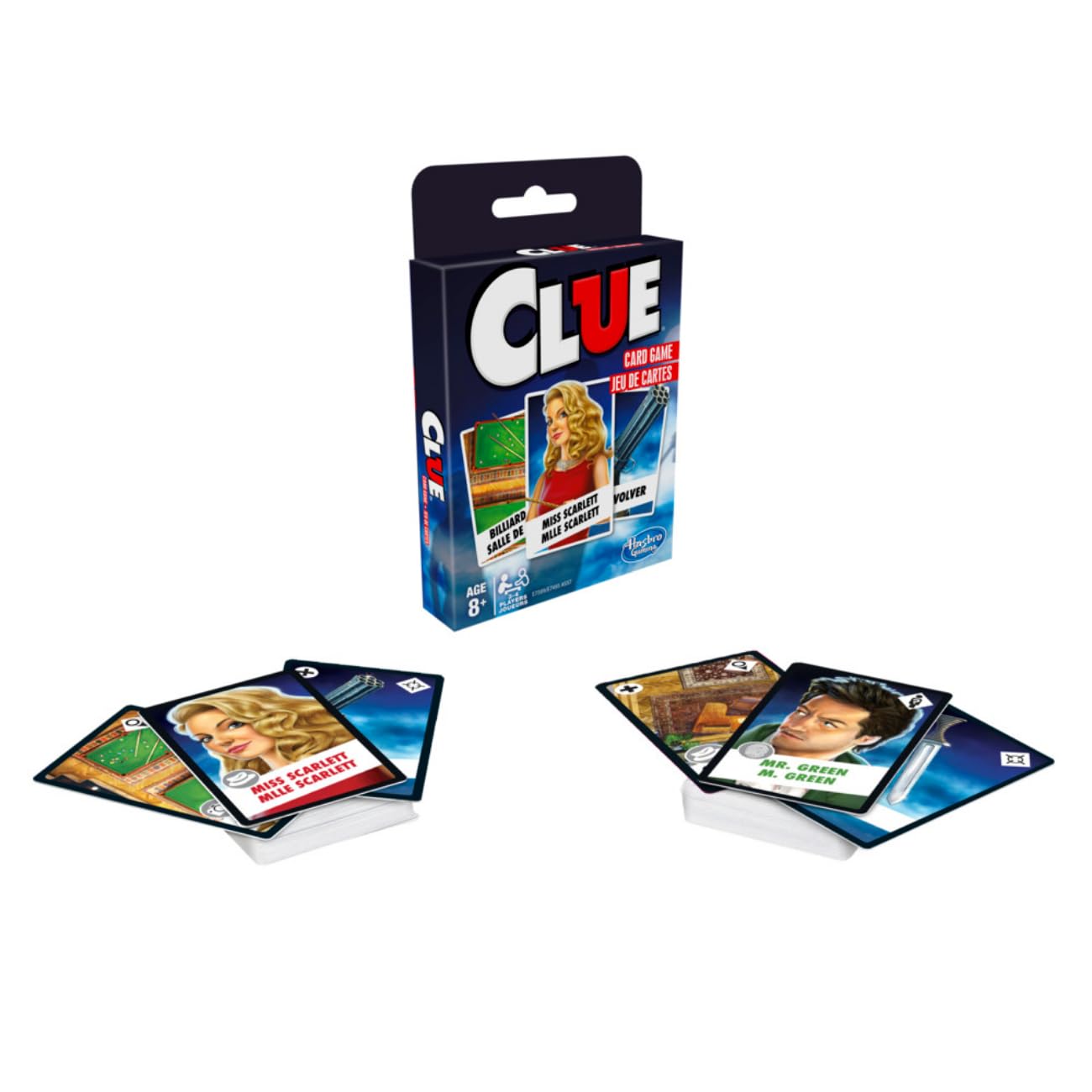 Clue Card Game for Kids Ages 8 and Up, 3-4 Player Strategy Game, Travel Games for Kids, Gifts for Kids, Kids Gifts