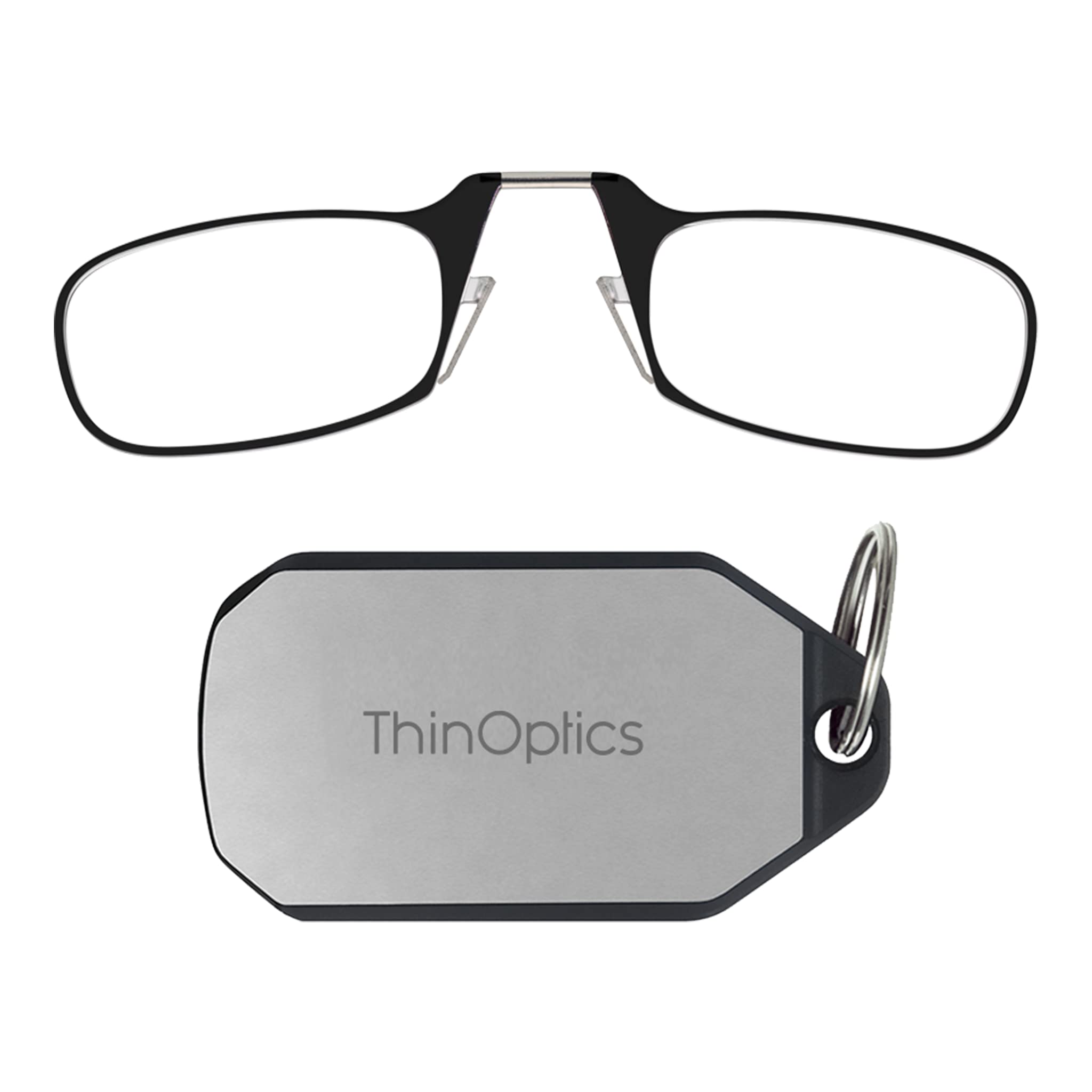 ThinOptics Keychain Case and Readers Rectangular Reading Glasses