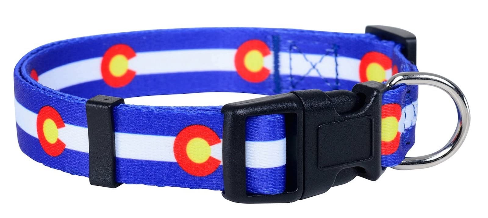 Native Pup Colorado State Flag Dog Collar Small Blue 4334747688