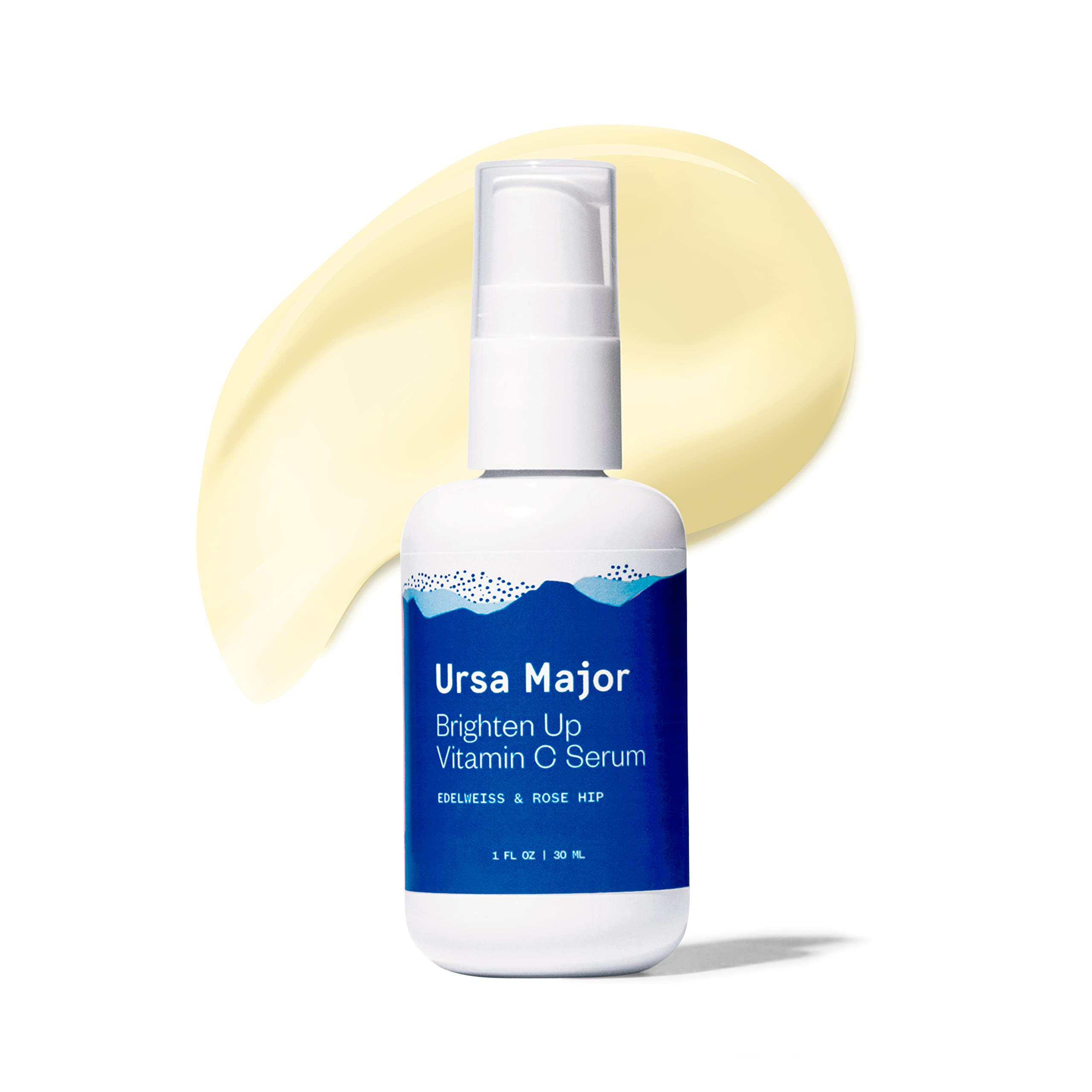 Ursa Major Natural Vitamin C Serum | Brightening Formula Revitalizes Dull Skin and Smooths Skin's Tone | Targets Wrinkles, Sagging and Loss of Firmness | Vegan, Non-Toxic, Cruelty-Free | 1 ounce