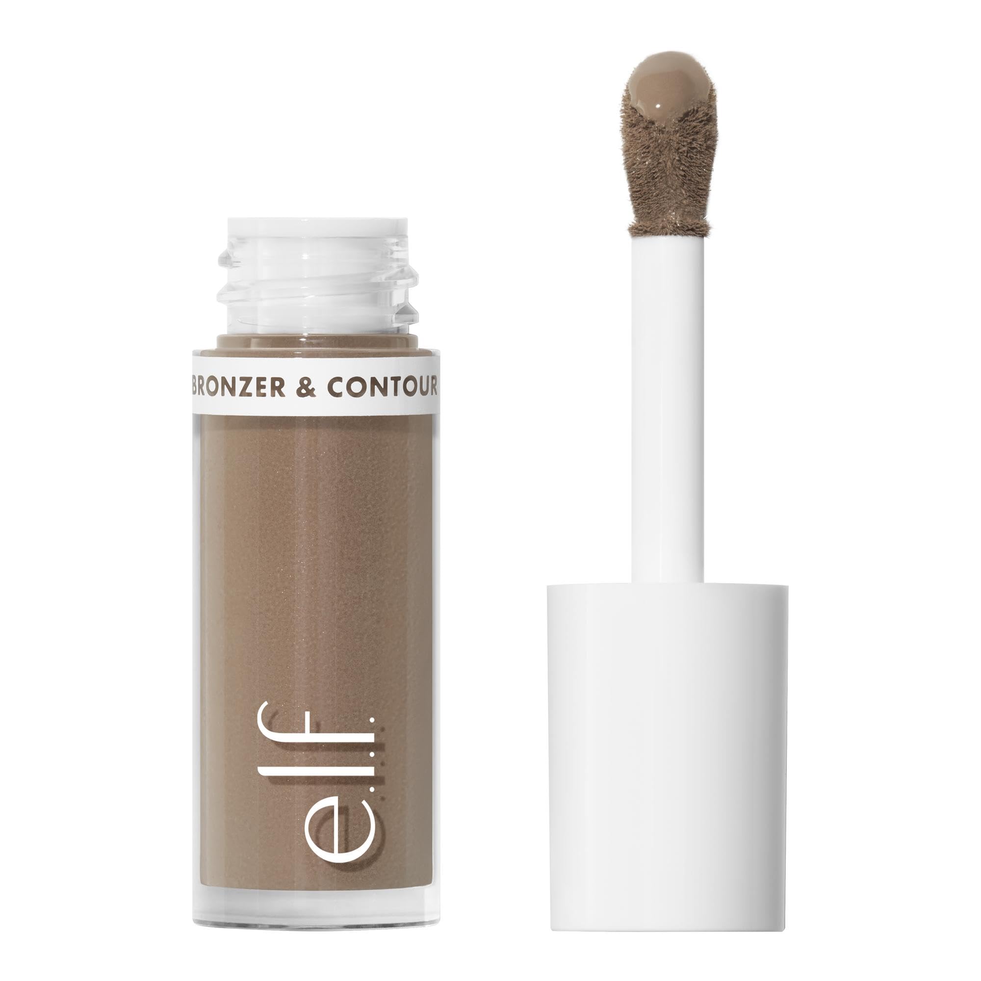 e.l.f.Camo Liquid Bronzer & Contour, Highly Pigmented, Natural-Looking Glowy Finish, Long-Lasting, Rounded Applicator, Vegan & Cruelty-Free, 1 Fair