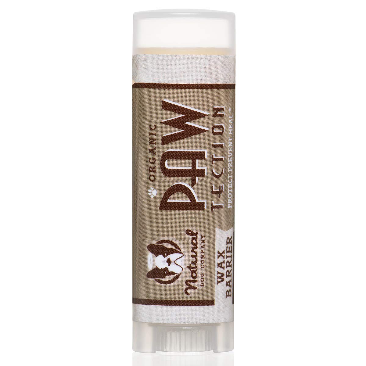 Natural Dog CompanyPawTection Balm for Dogs (0.15oz Stick) All-Natural, Lick-Safe Dog Paw Protector, Moisturizing Dog Paw Balm for Dry, Cracked Pad, Protects Paw from Winter Ice, Salt & Rough Terrain