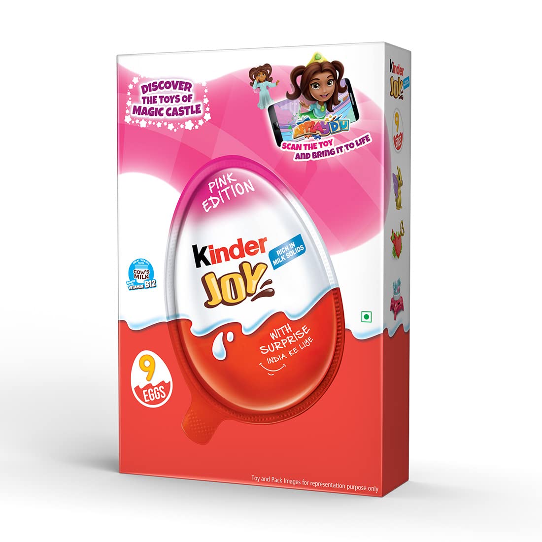 Kinder Joy pack of 9 (Pink)