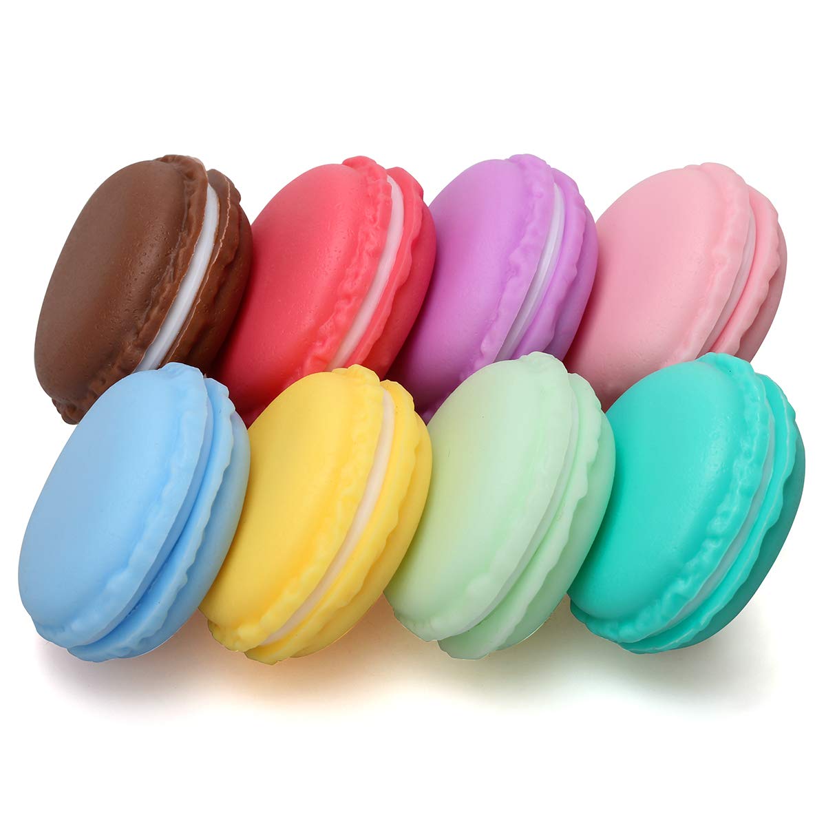 Coolrunner Macaron Case, Mini Macaron Box, Macaron Cute Pill Box, Colorful Macaron Jewelry Storage Box, Shape Storage Box Candy Cute Pill Organizer Case Container(8PCS)