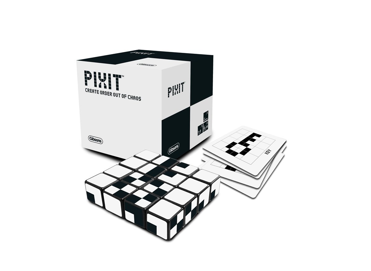 Gibsons Pixit Action-Packed Dice Game | Speedy Game of Dexterity | Great Travel Game for Kids & Adults | Ages 6+, 1-2 Players