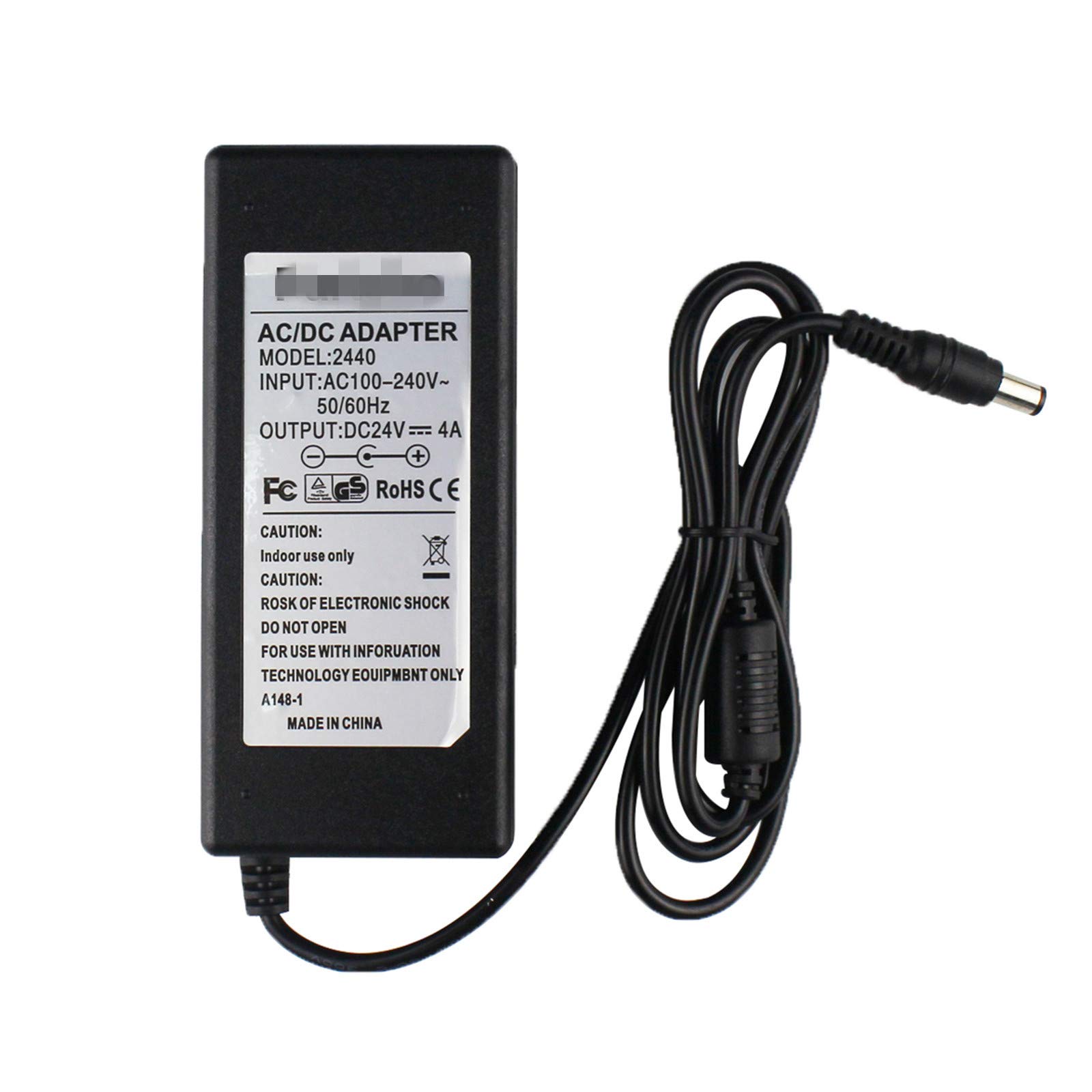 24V 4A AC DC Adapter with Cord for Zebra GX420d GK420d GK420t GX420t GX430T Printer