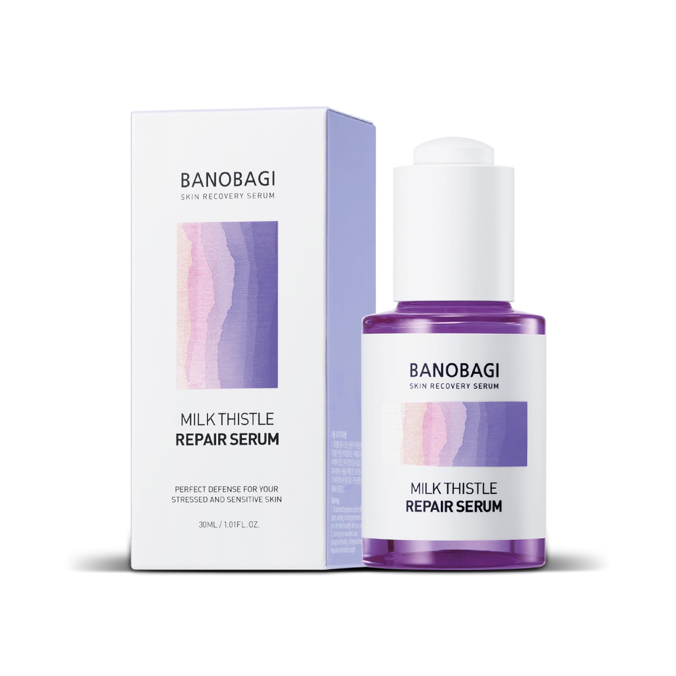 BANOBAGIMilk Thistle Repair Serum Niacinamide Serum | Face Serum for Sensitive Skin Wrinkles, Fine Lines, Uneven Skin Korean Skincare | Hyaluronic Acid Serum | Korean Face Serum | 30ml